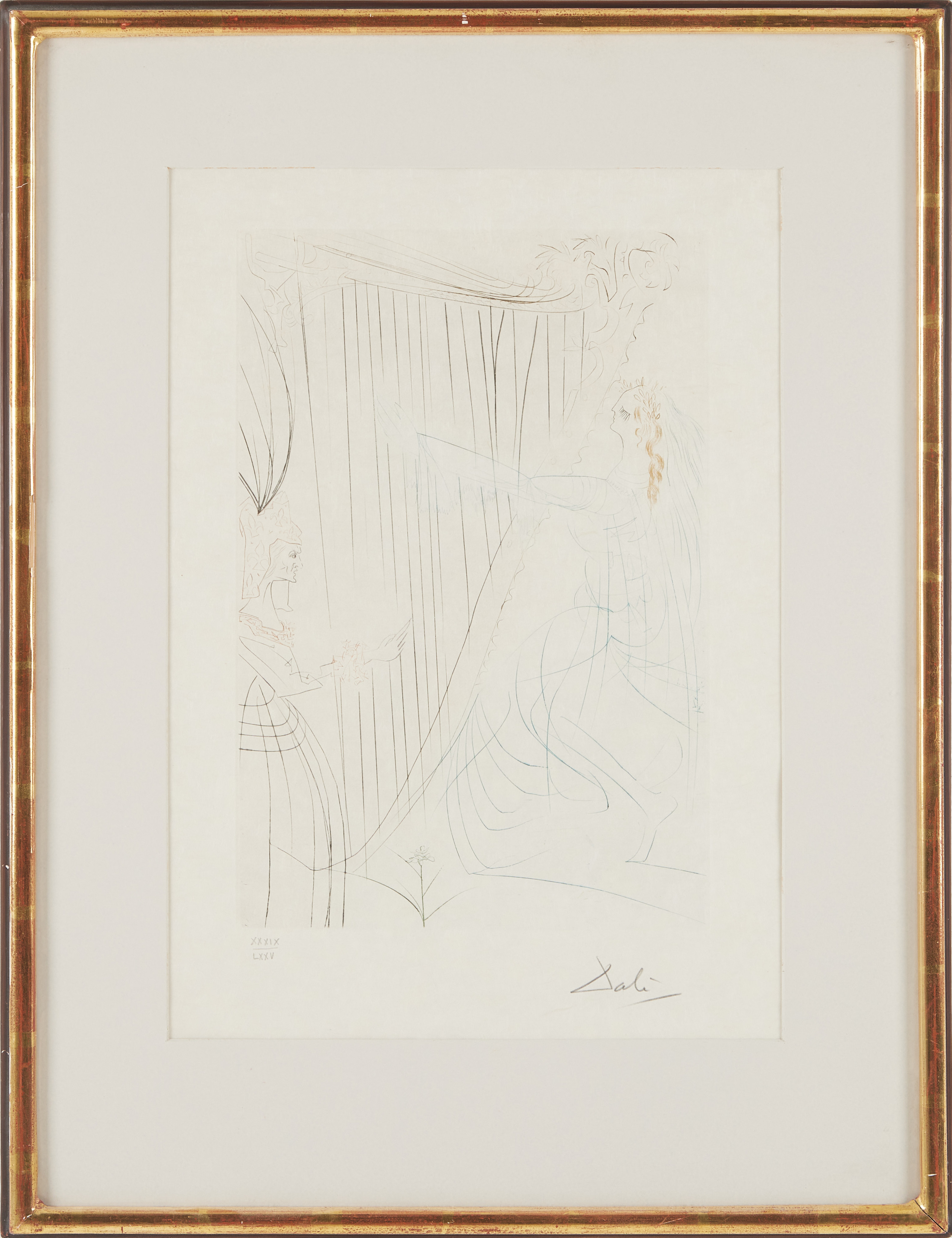 SALVADOR DALÍ. "La reine Isault et sa fille".