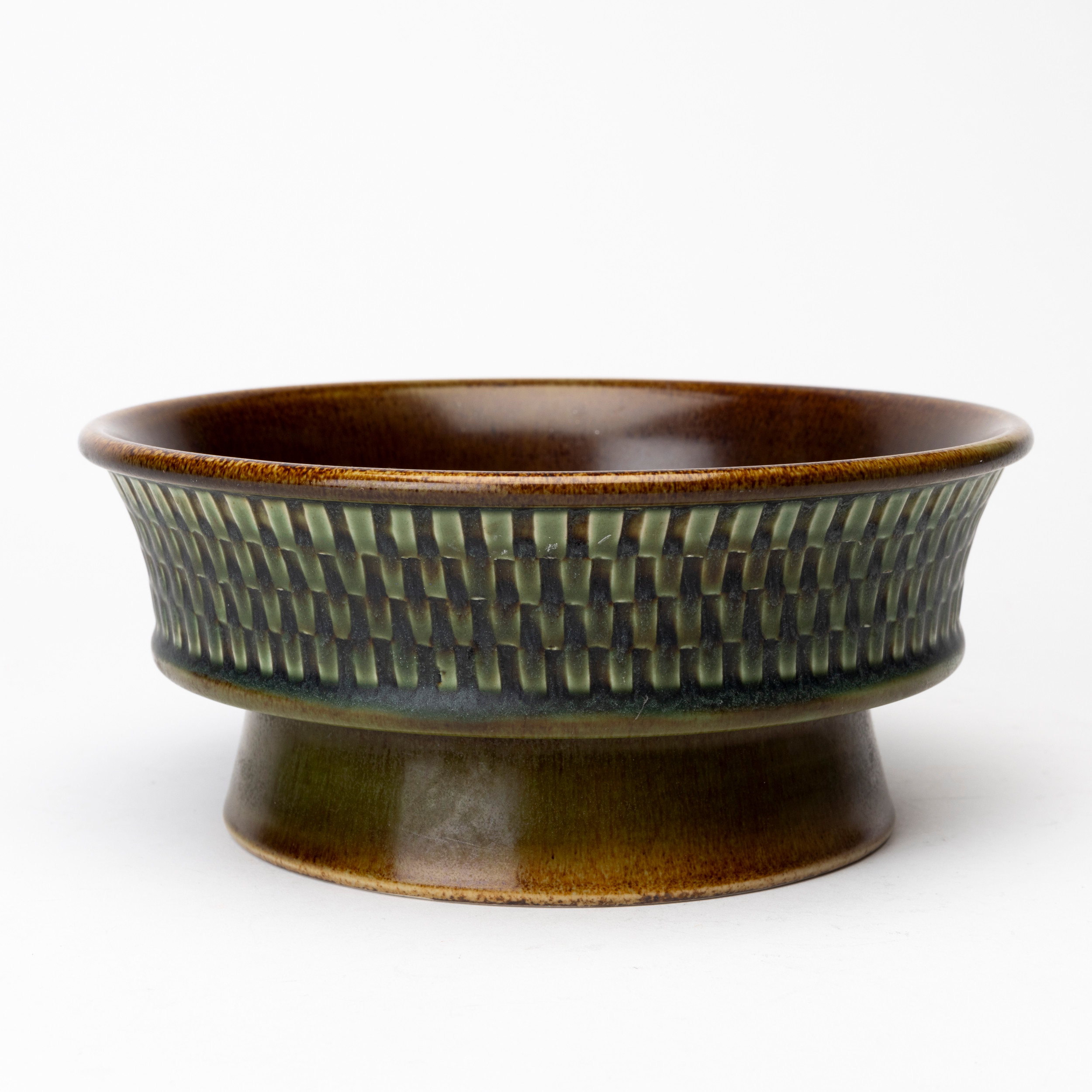 STIG LINDBERG. Skål, stengods, Studiohanden, signerad, Gustavsberg, 1967.