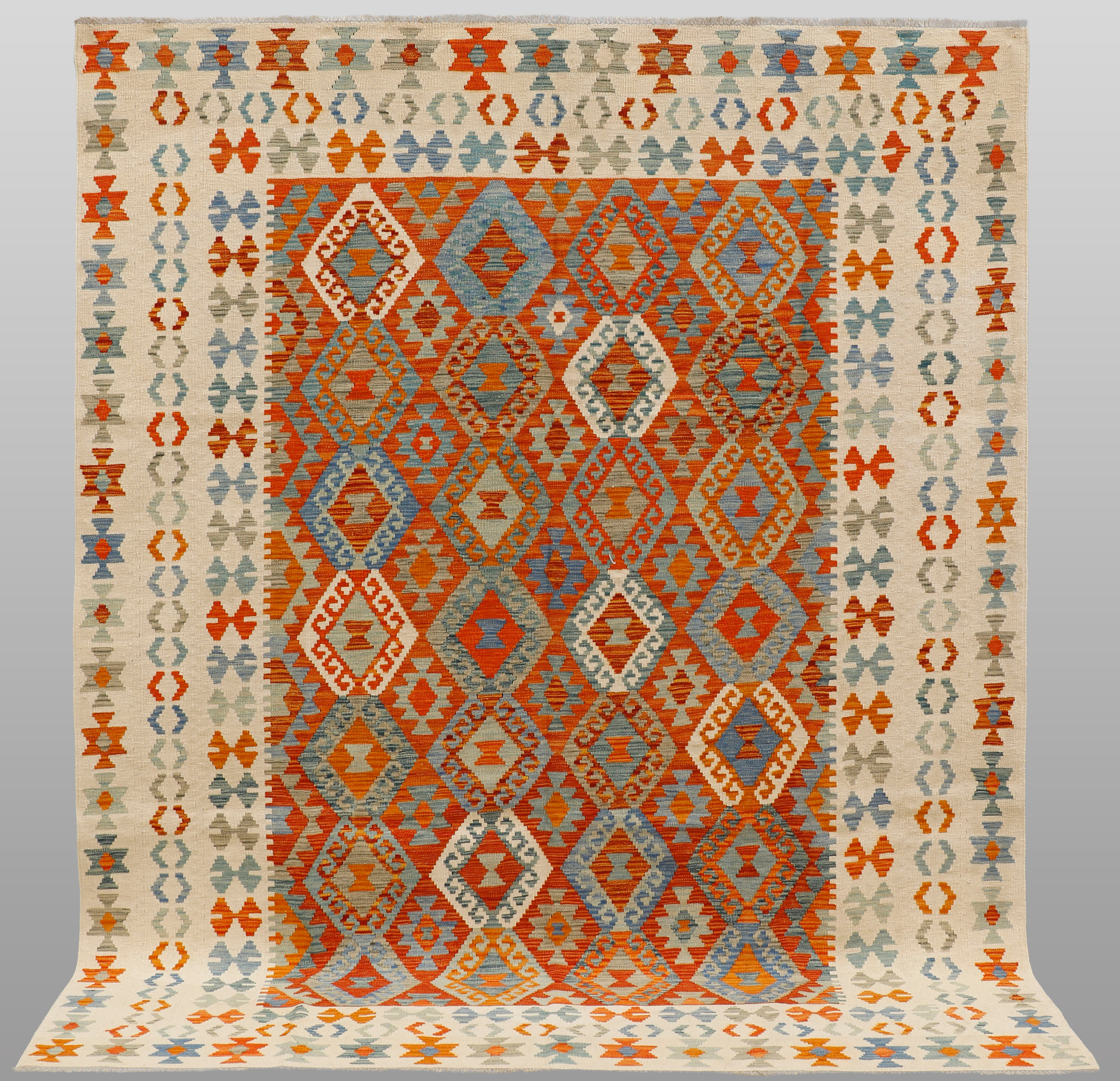 ORIENTMATTA. Kelim klassisk design, 294 x 202 cm.