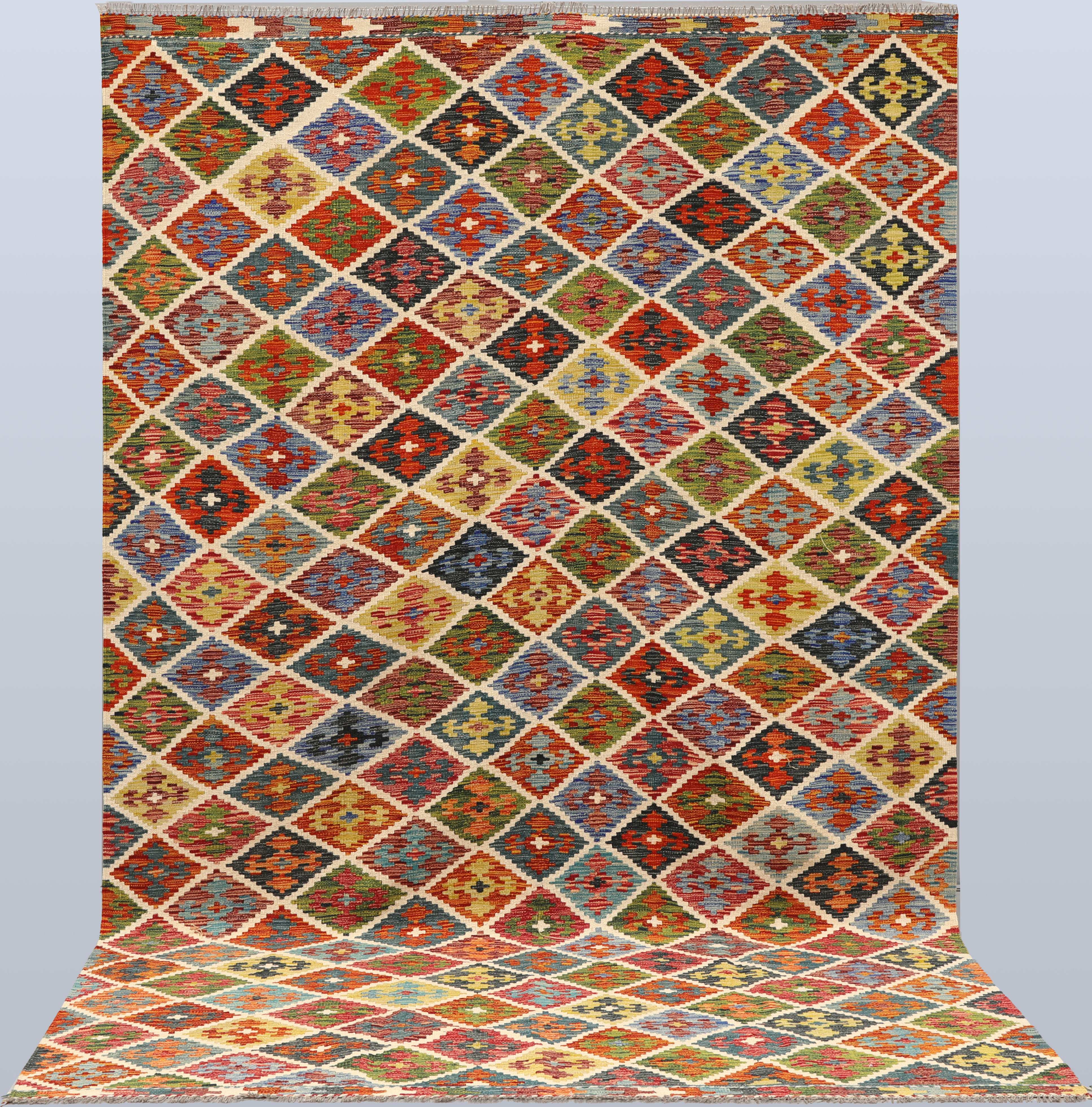 ORIENTMATTA. Kelim klassisk design, 332 x 212 cm.