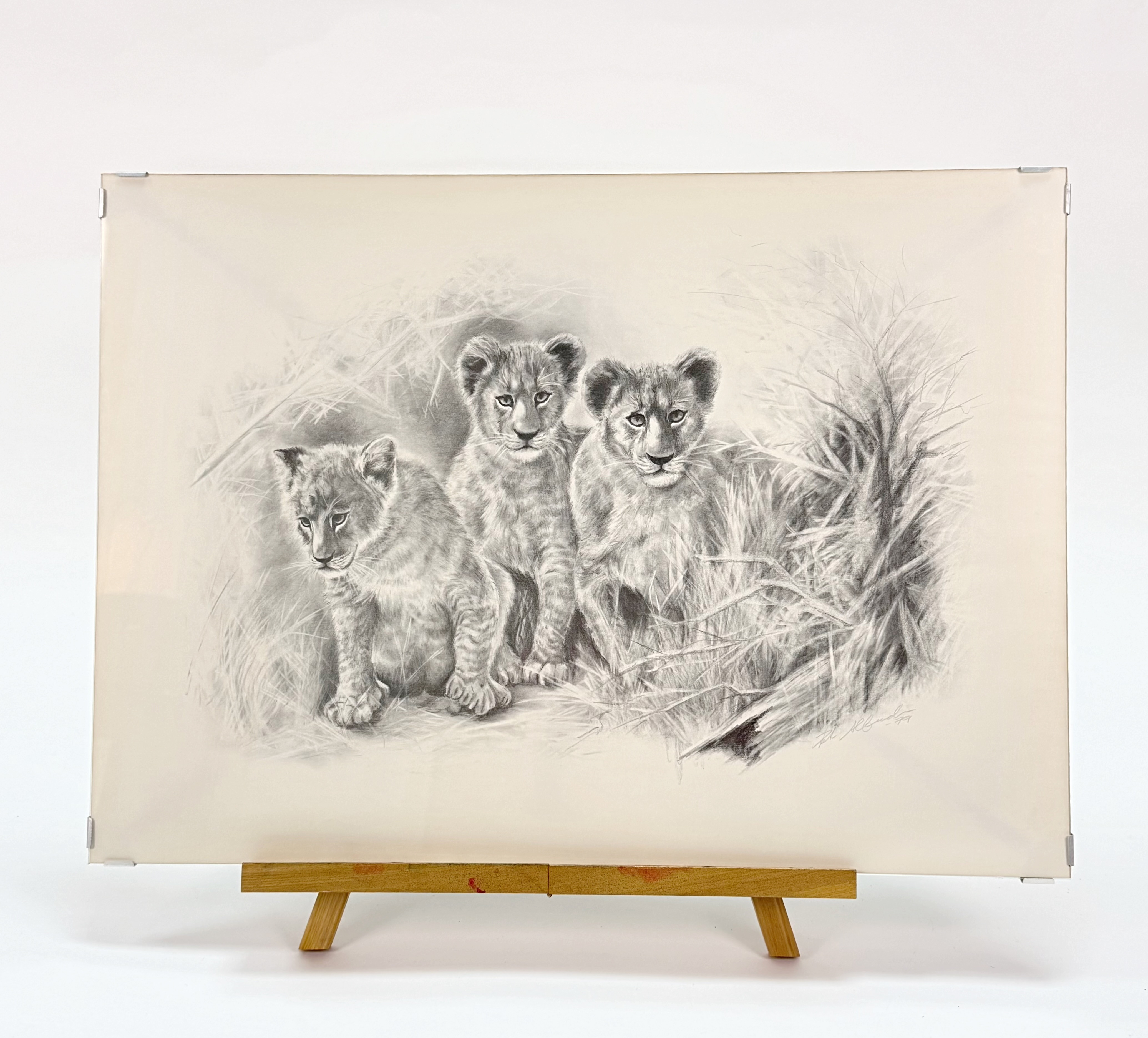 TECKNING BLYERTS - Oidentifierad konstnär. signerad samt daterad - 79.