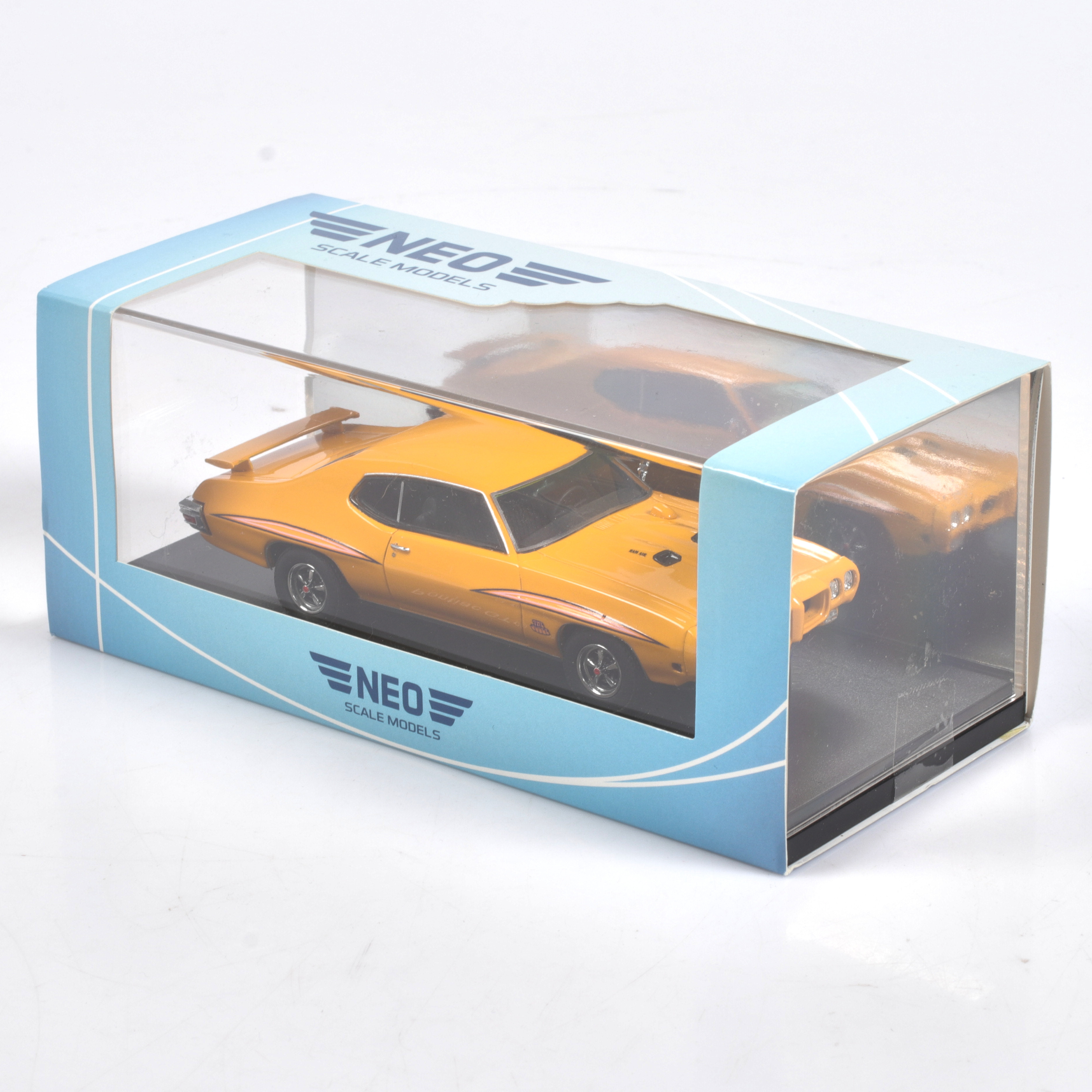 MODELLBIL, metall/resin, Pontiac GTO, 1970, NEO Models, skala 1:43.