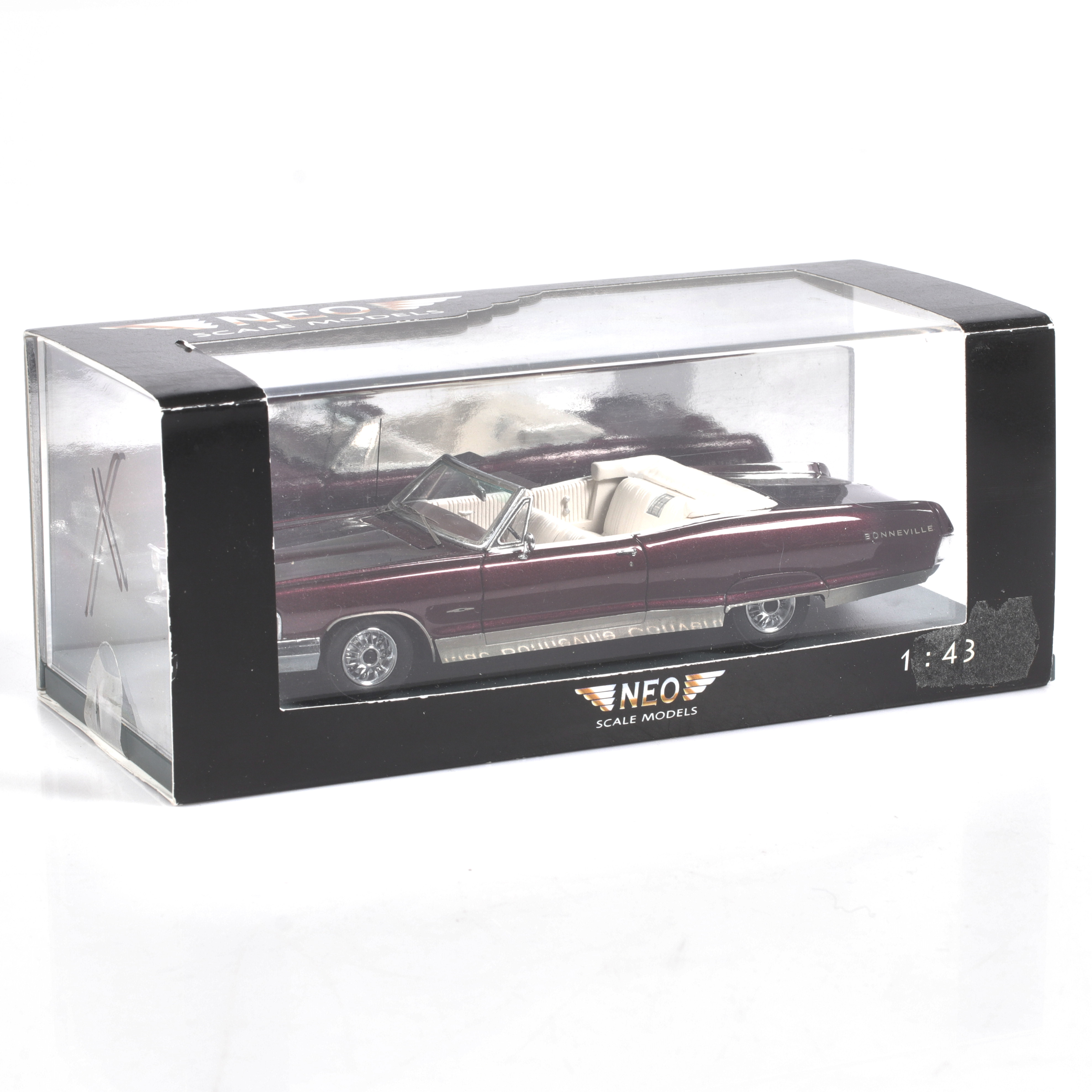 MODELLBIL, metall/resin, Pontiac Bonneville Convertible, NEO Models, skala 1:43.