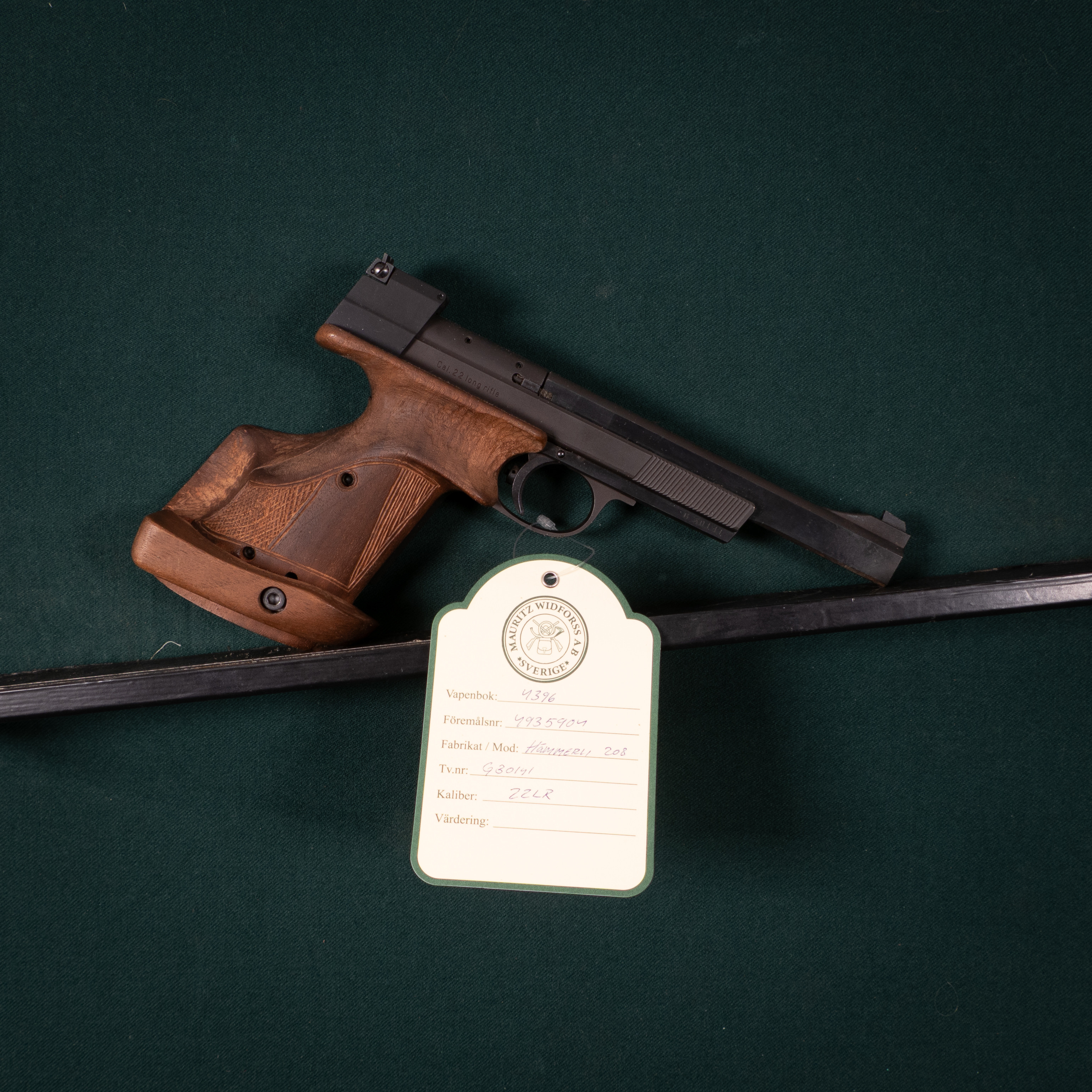 Hämmerli 208 kal. 22LR Tillv.nr. G30141 SE0158395.