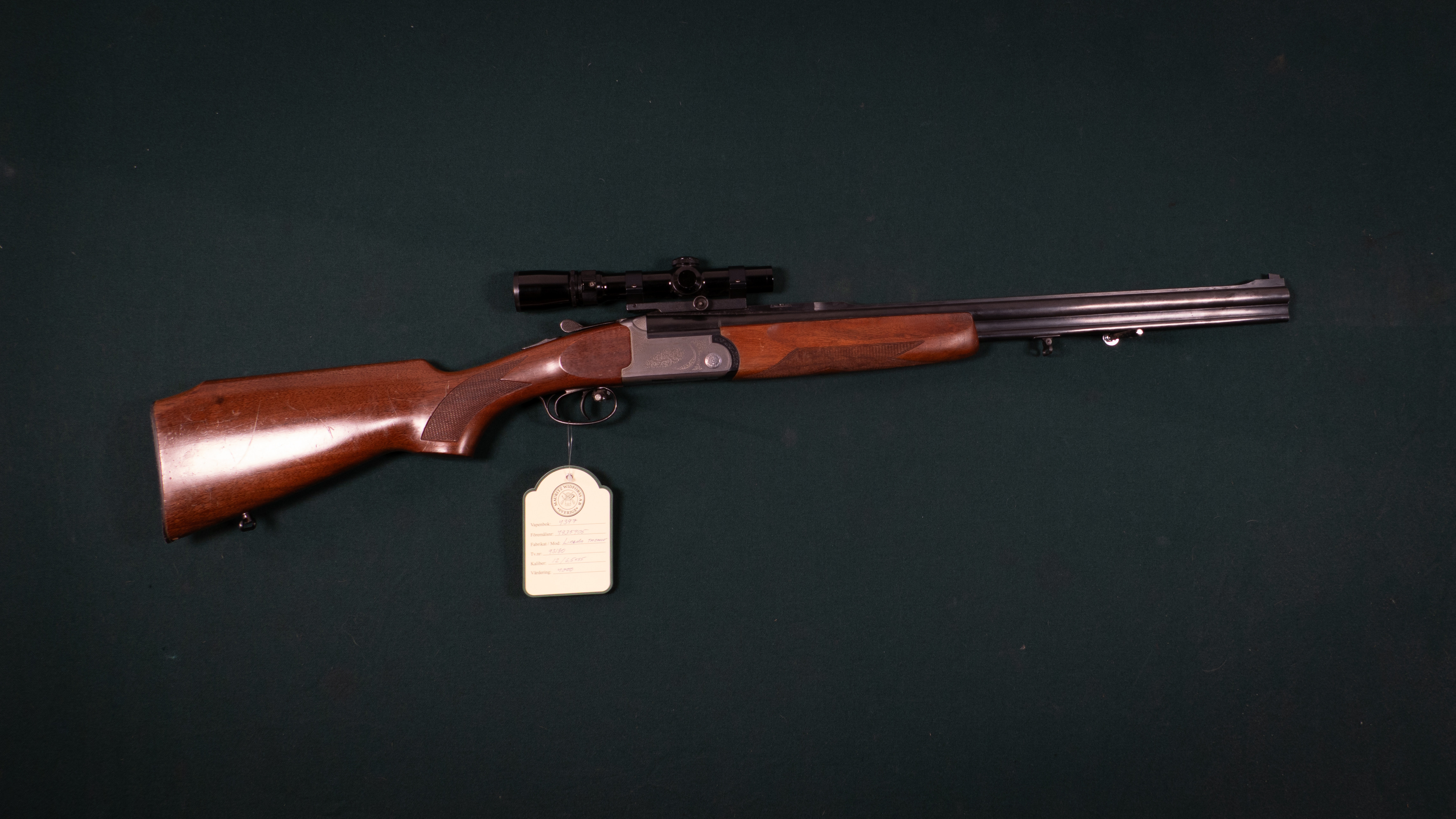 Lincoln TM2000K kal. 12/6,5x55 Tillv.nr. 93180 SE0158398.