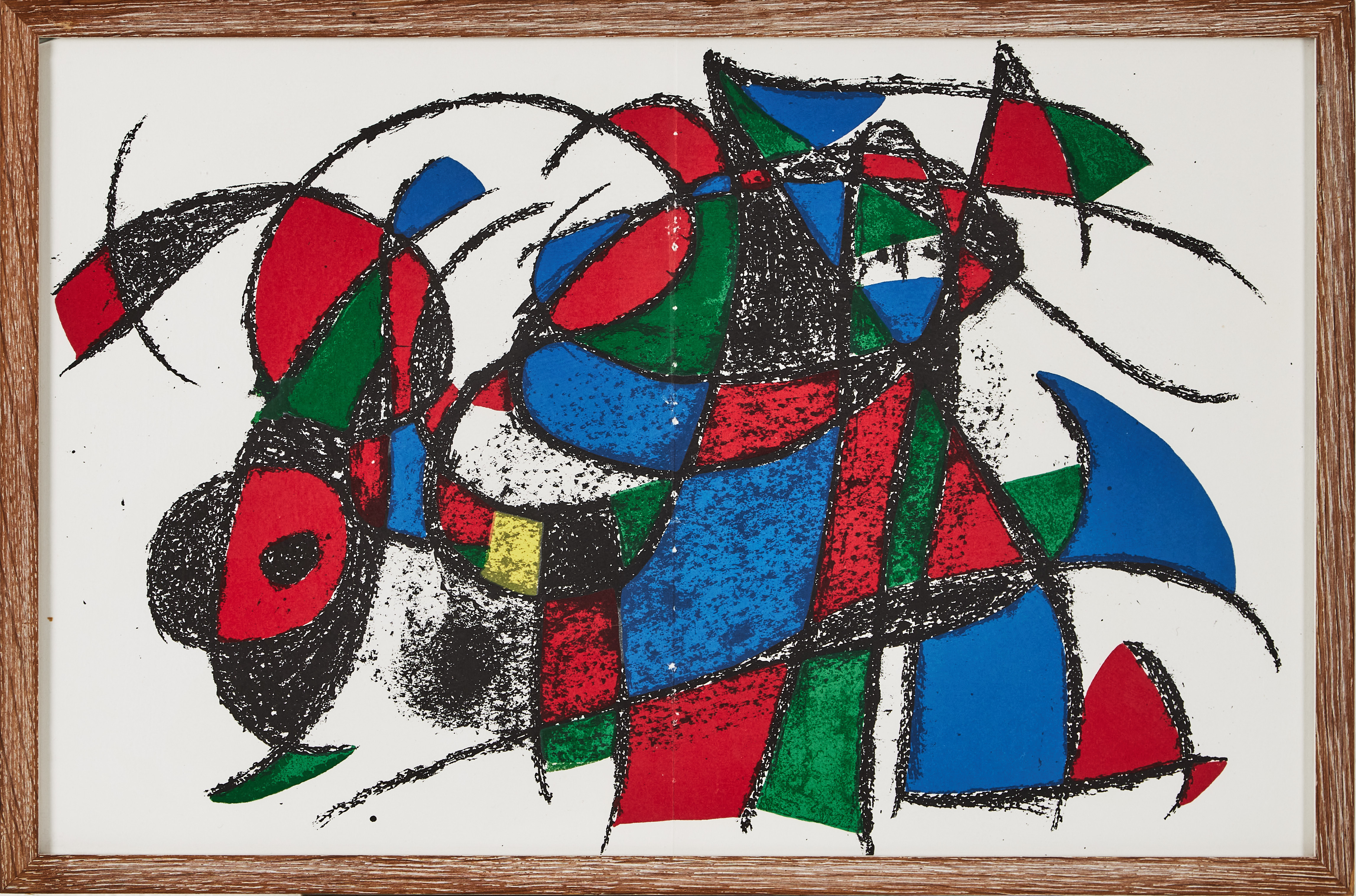JOAN MIRÓ. Composition III, färglitografi, 1975, Mourlot 1039.