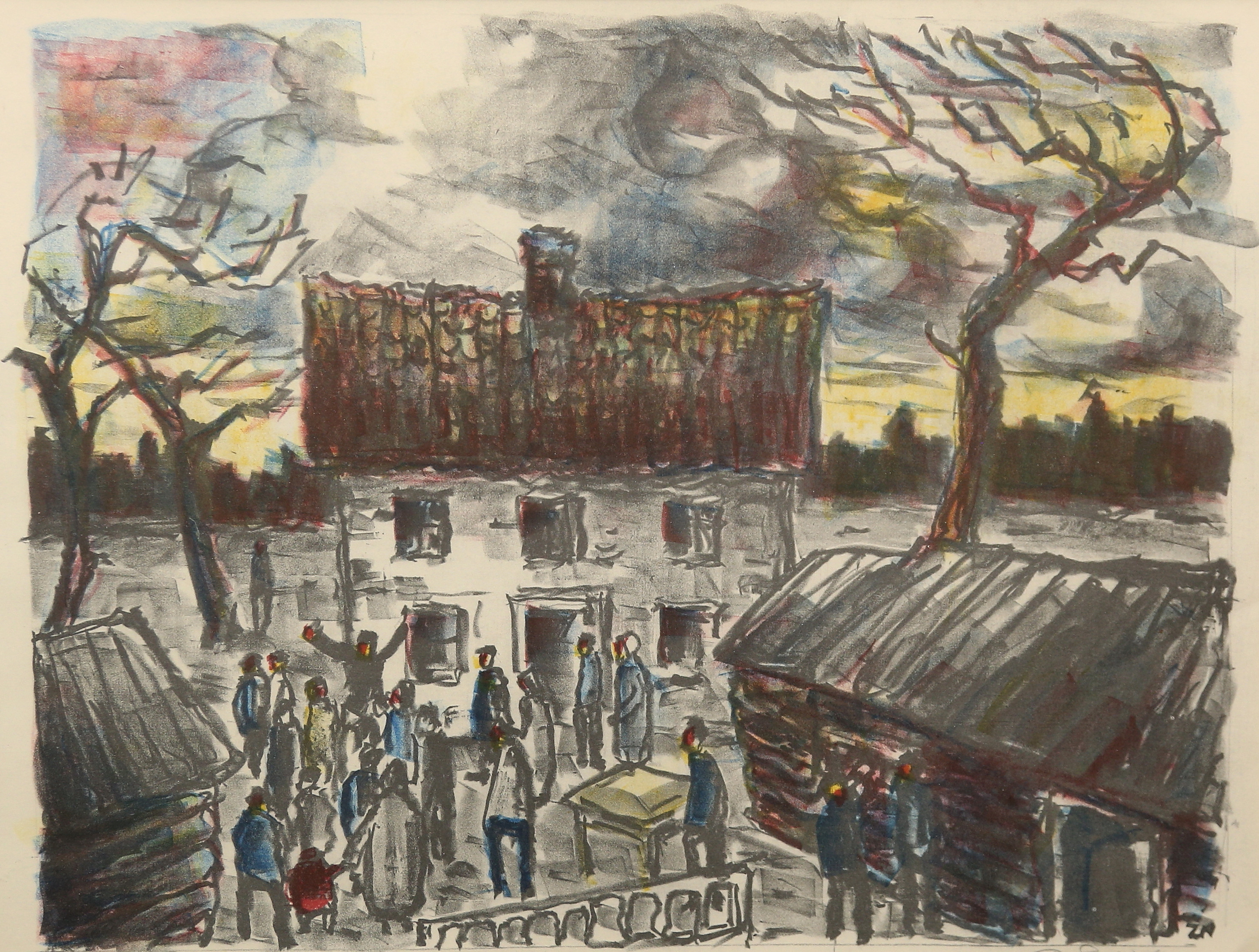 PER OLOF ZACHRISSON. Färglitografi, signerad och numrerad.