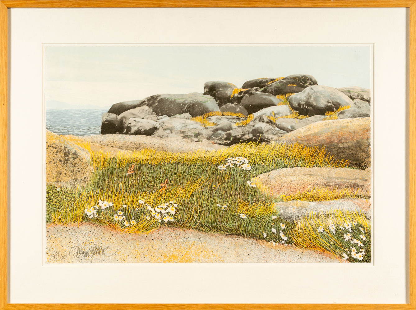 GÖRAN HAHNE. Färglitografi, Signerad & otydligt numrerad.