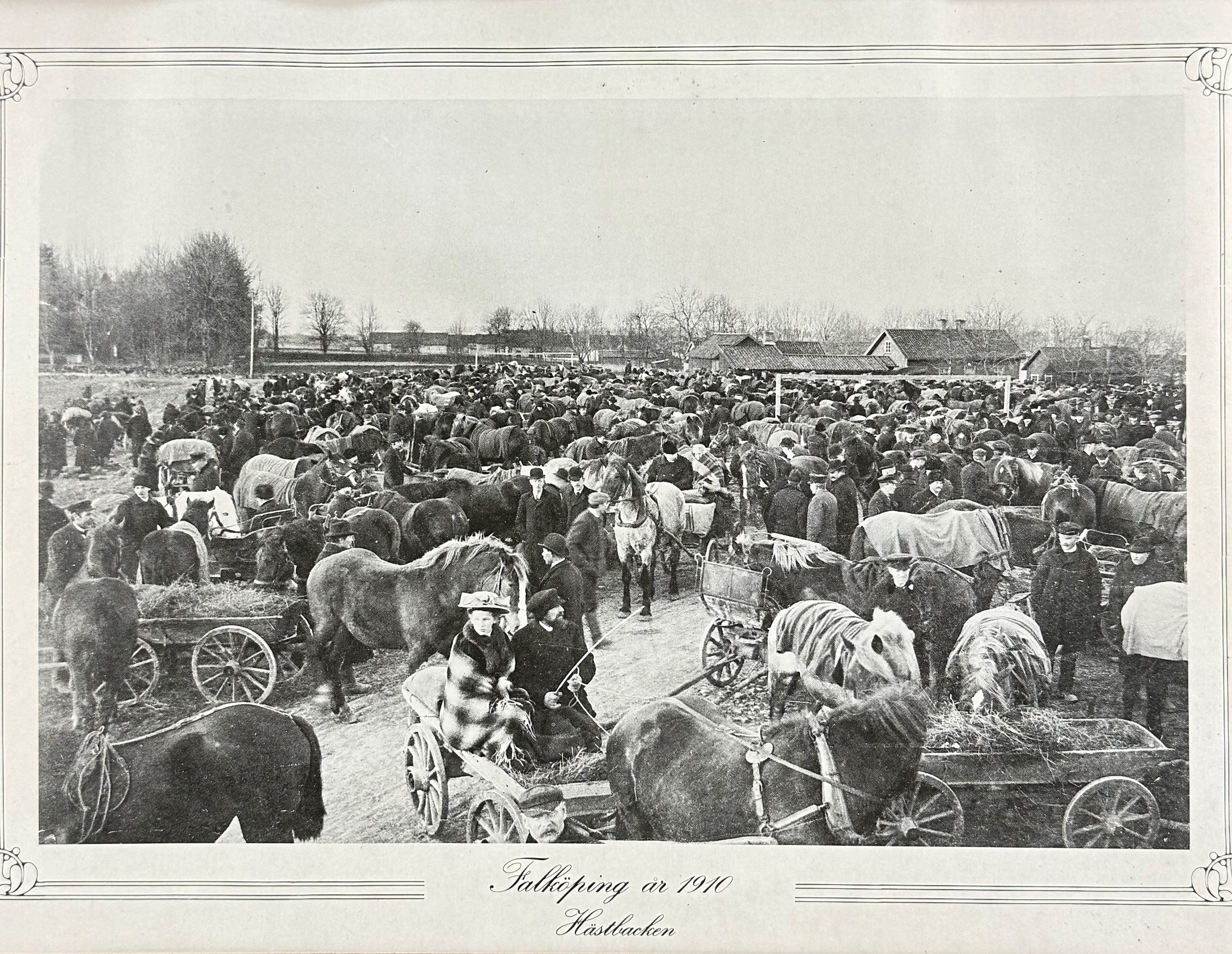 BILDER - motiv från gamla Falköping, 4st.