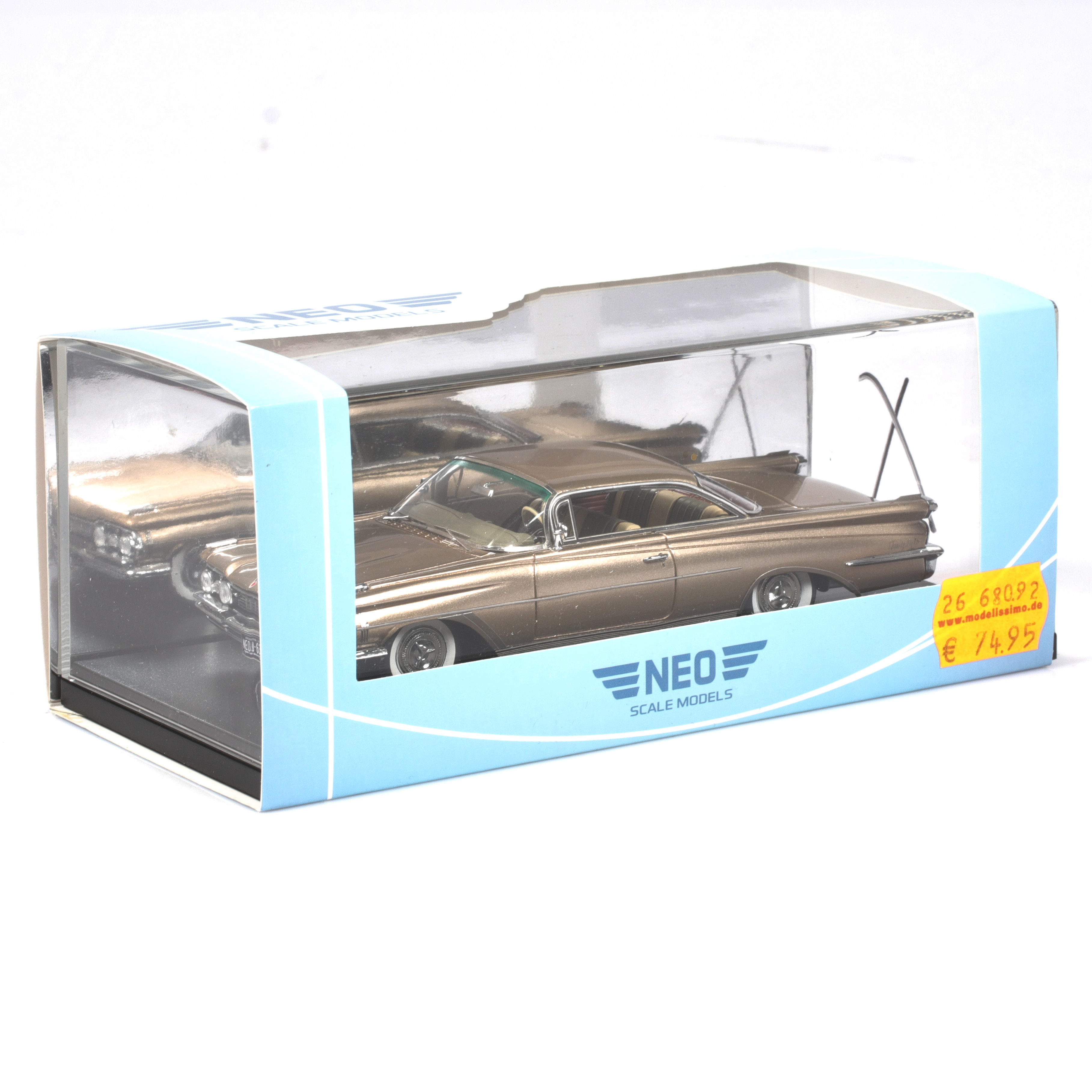 MODELLBIL, metall/resin, Oldsmobile 98 Hardtop, 1959, NEO Models, skala 1:43.