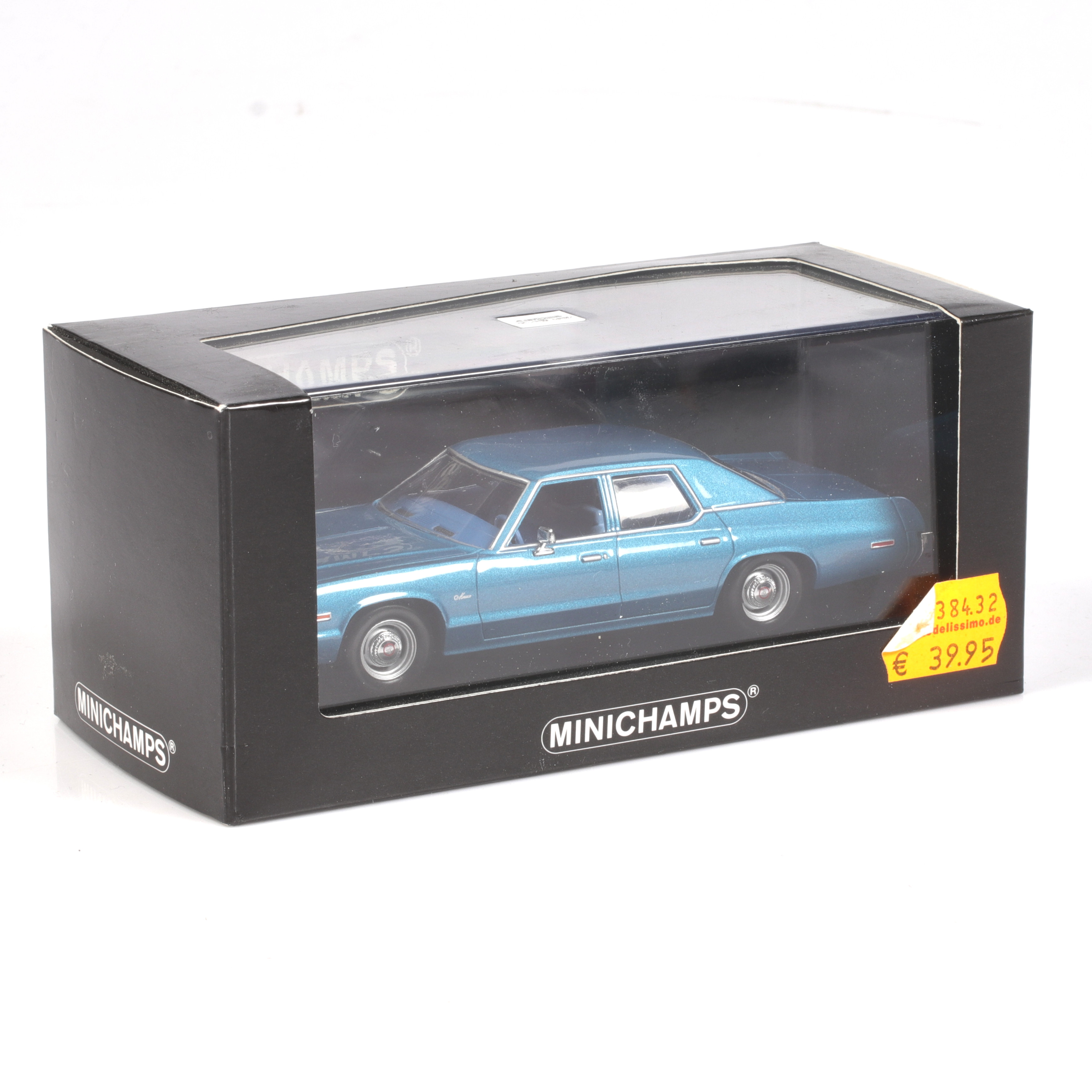MODELLBIL, metall/resin, Dodge Monaco, Minichamps, skala 1:43.