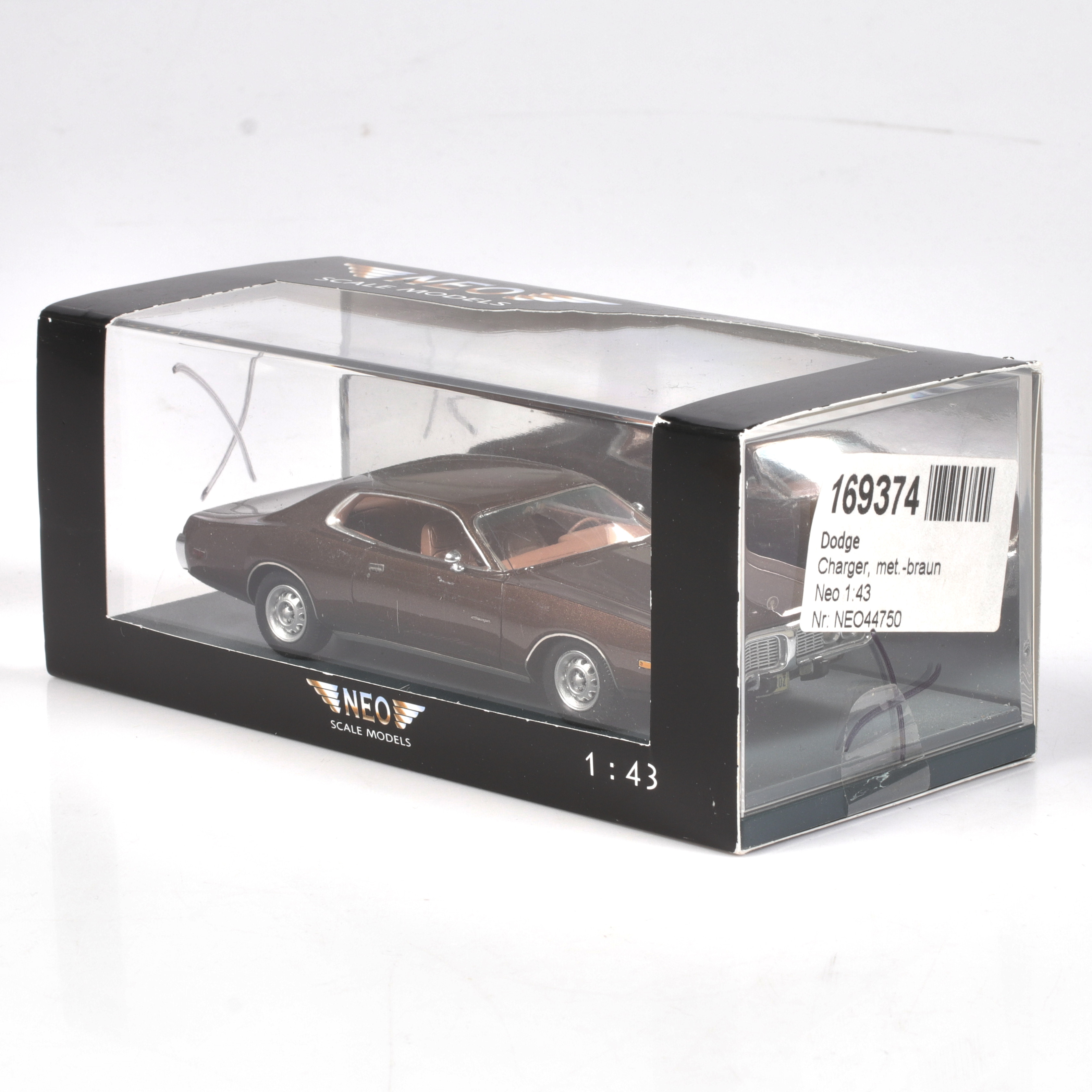 MODELLBIL, metall/resin, Dodge Charger, NEO Models, skala 1:43.