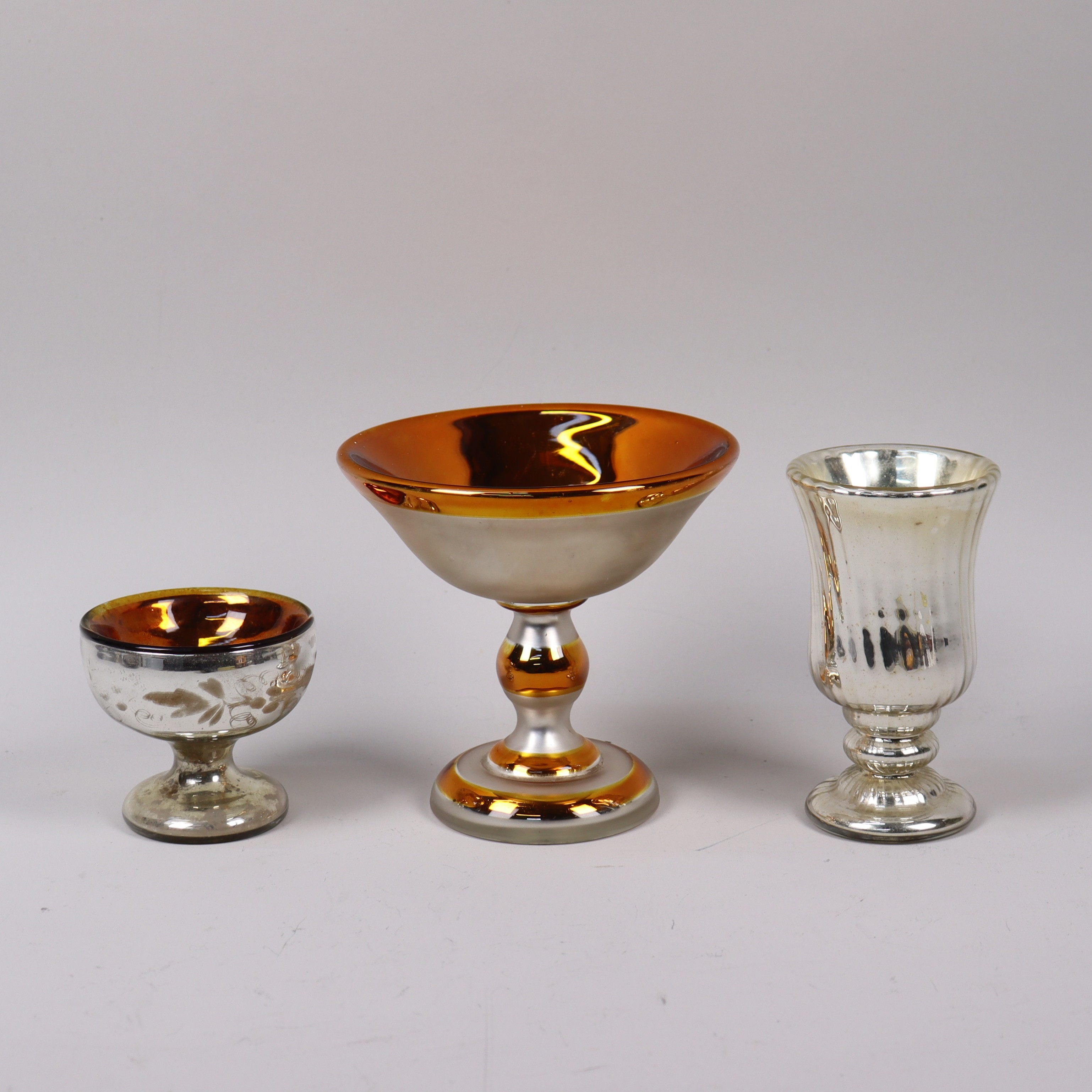 FATTIGMANSSILVER, skålar och vas i glas, tidigt 1900-tal.