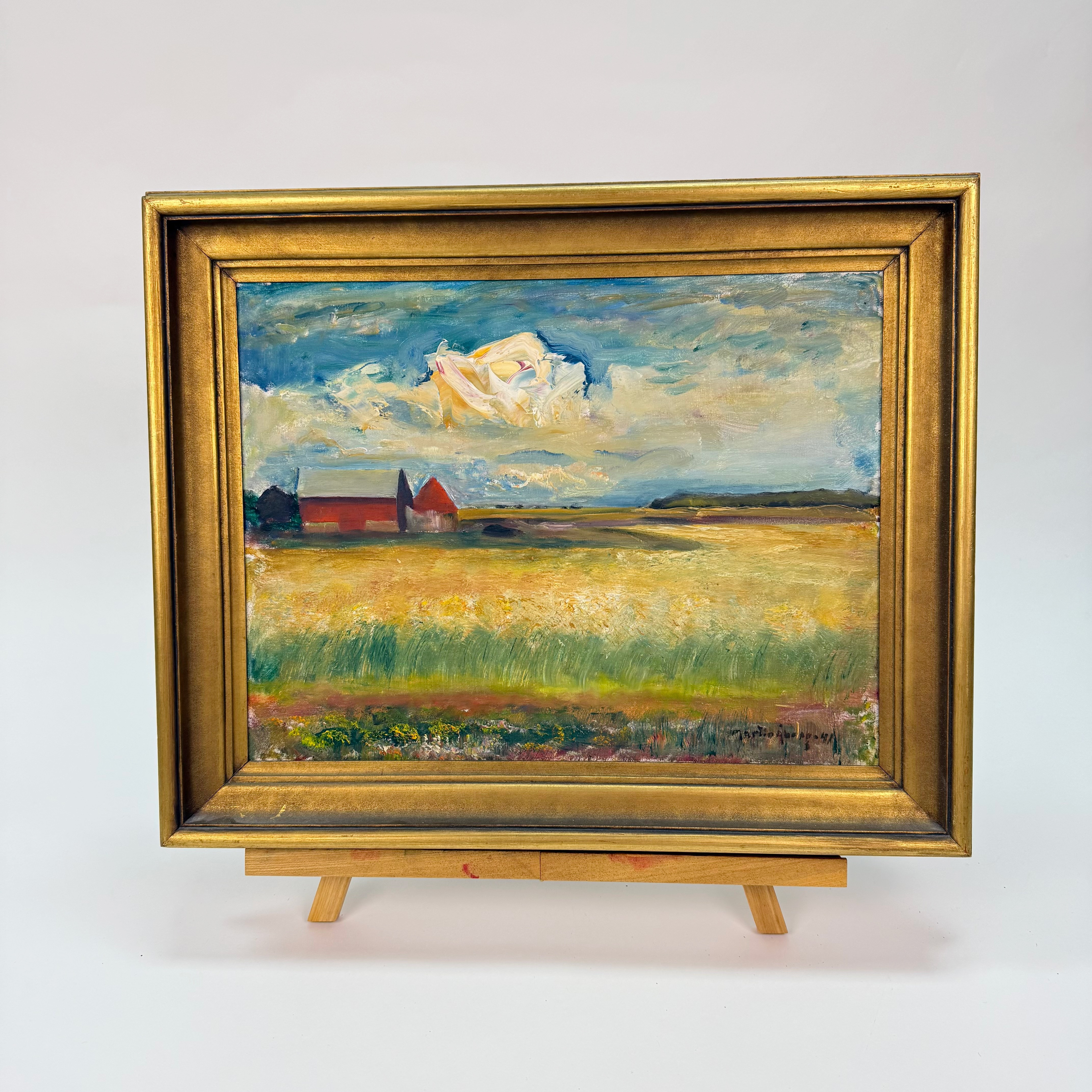 MARTIN ÅBERG. Oljemålning , Signerad och daterad.