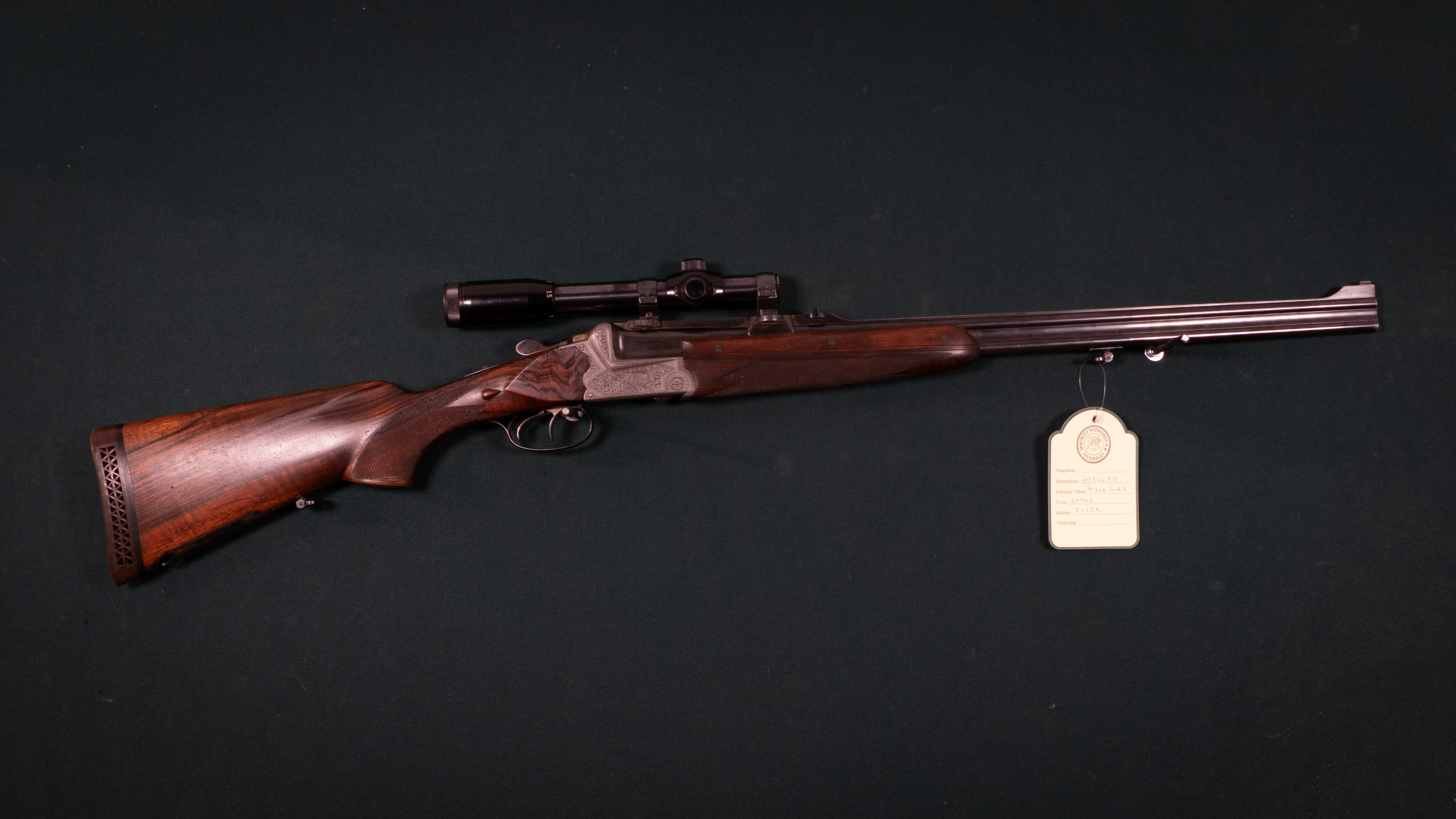 Franz Sodia kal. 7x65R Tillv.nr. 20942.