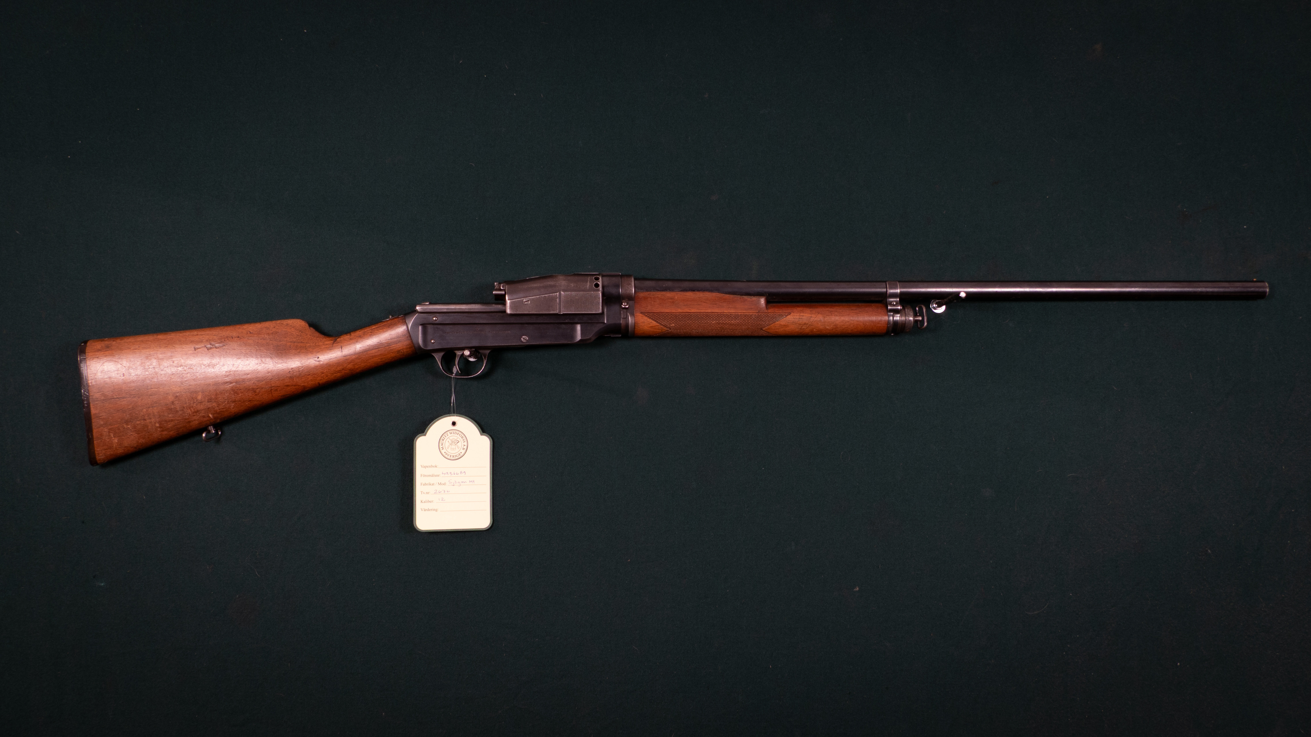 Haandvaabenvaerkstederne Kjöbenhavn m/Sjögren kal. 12 #2676.