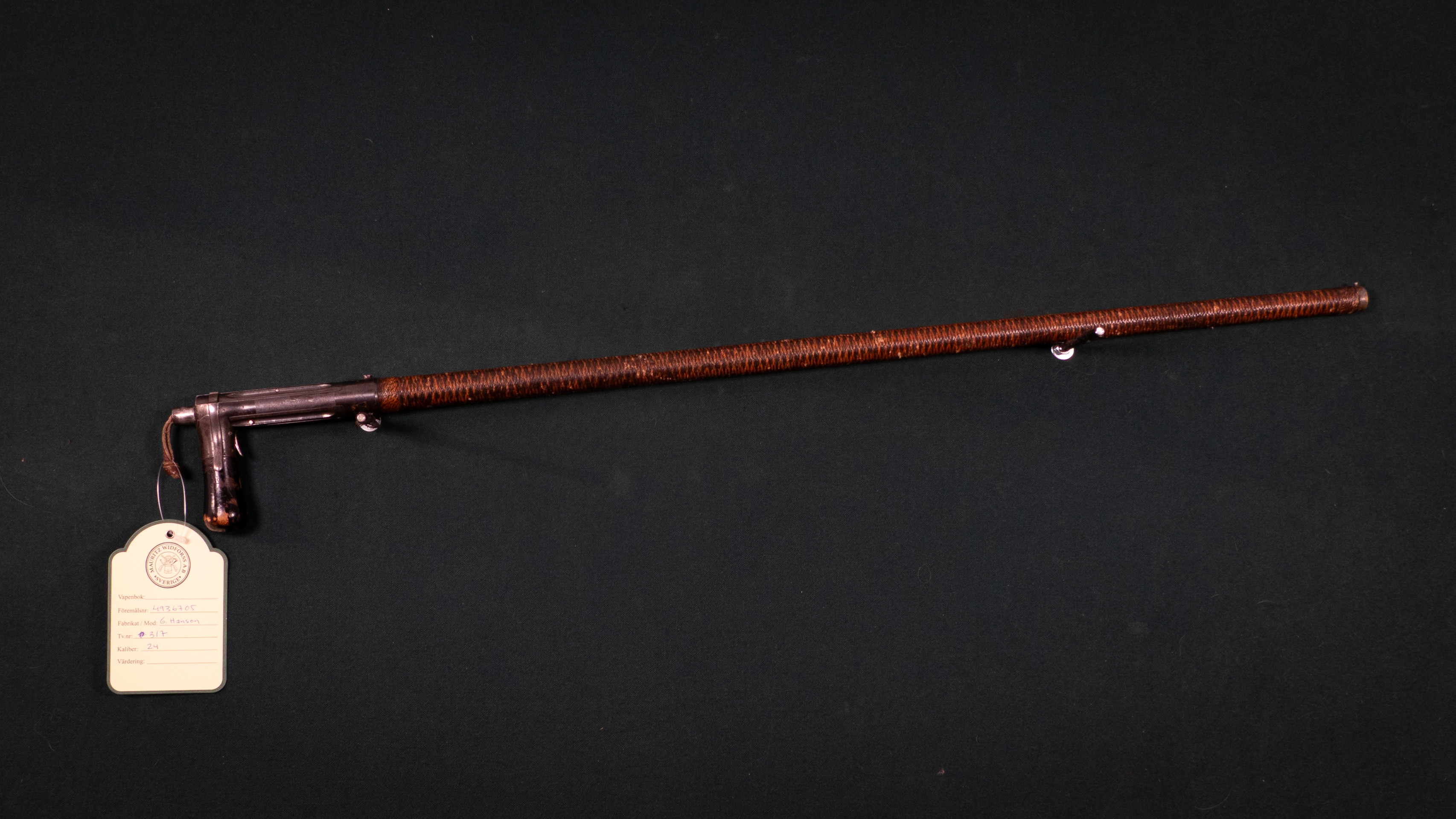 G Hanson kal. 28 Tillv.nr. 317.