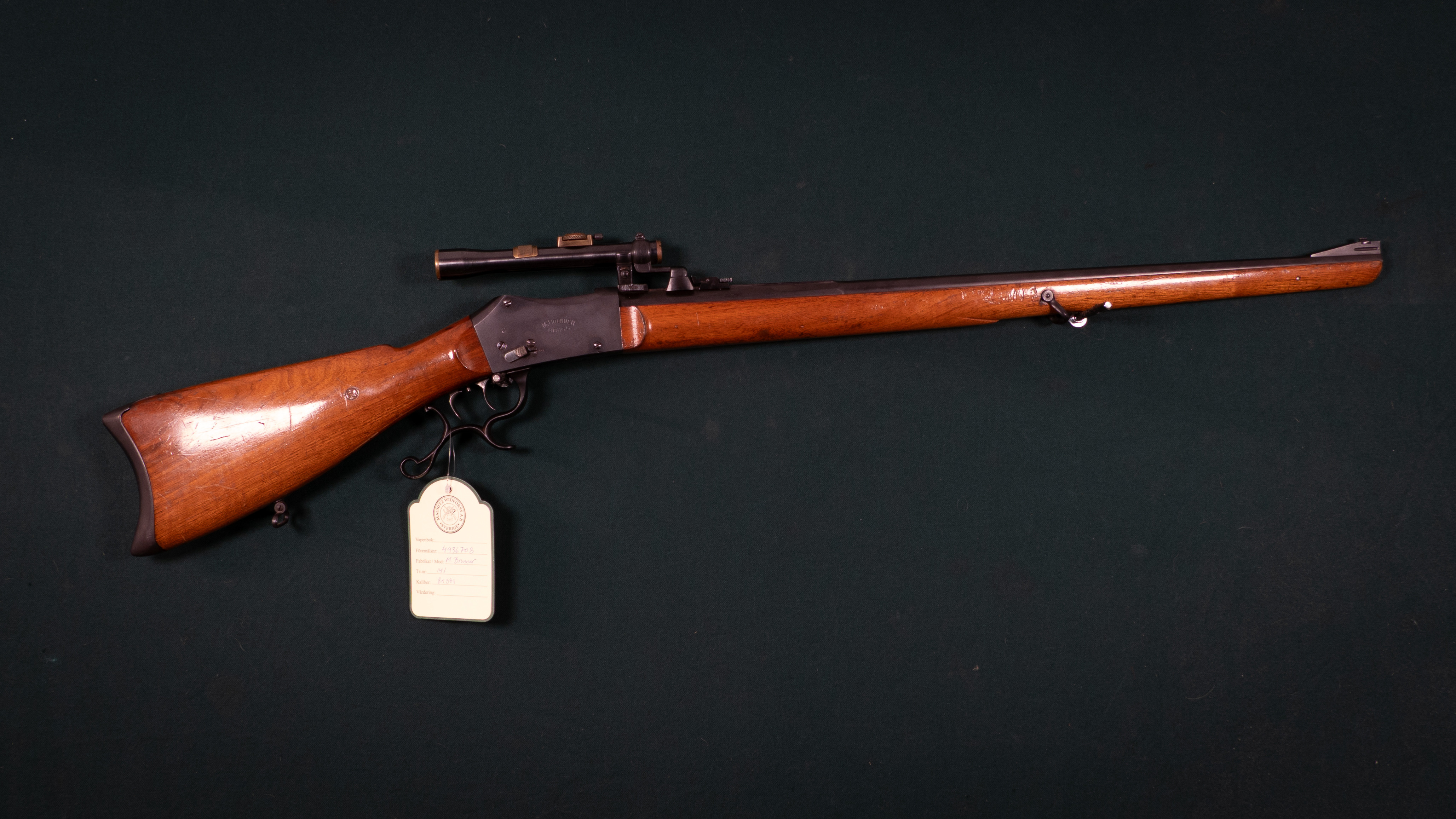 M Brunner kal. 8x57I Tillv.nr. 141.