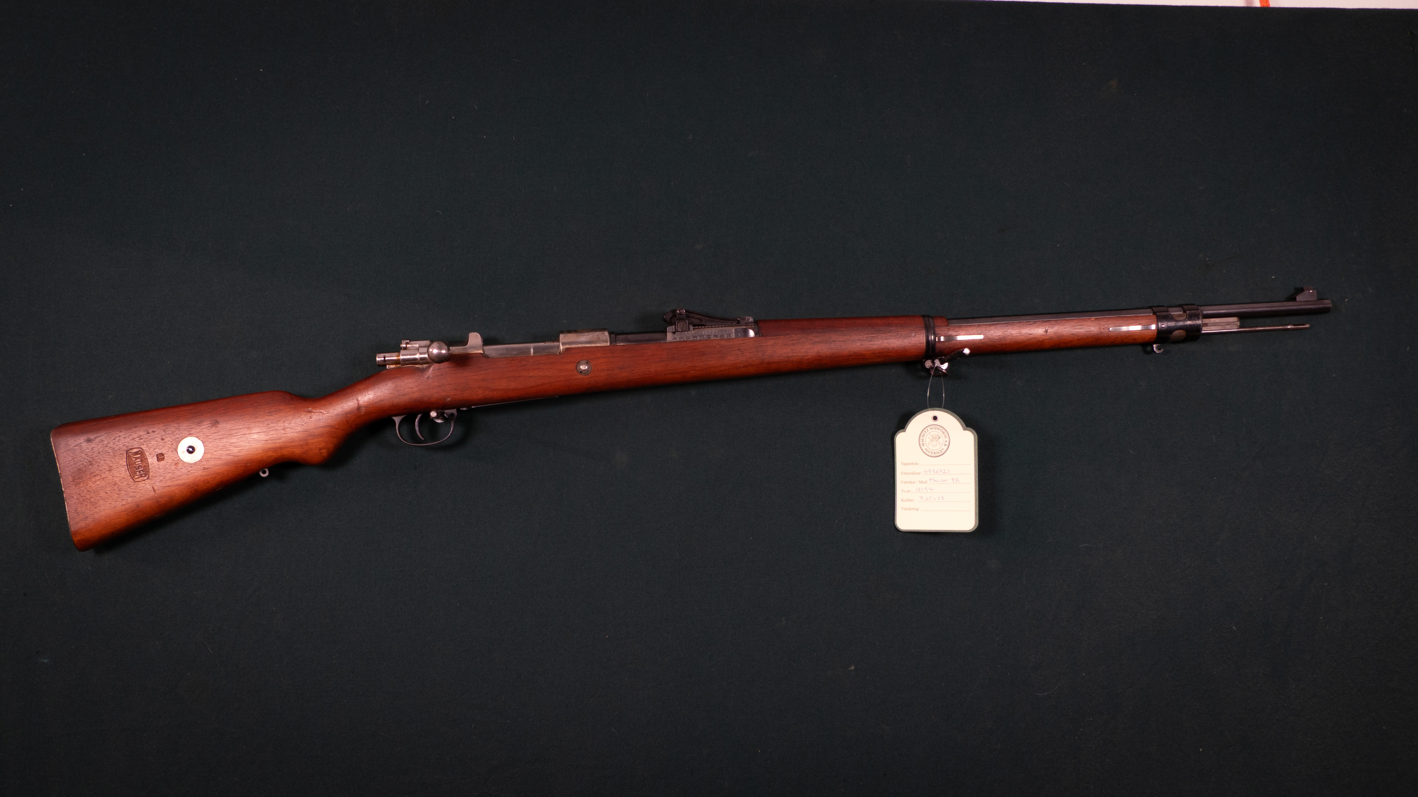 Mauser 98 Argentino 7,65x53 Arg Tillv.nr. 13197.