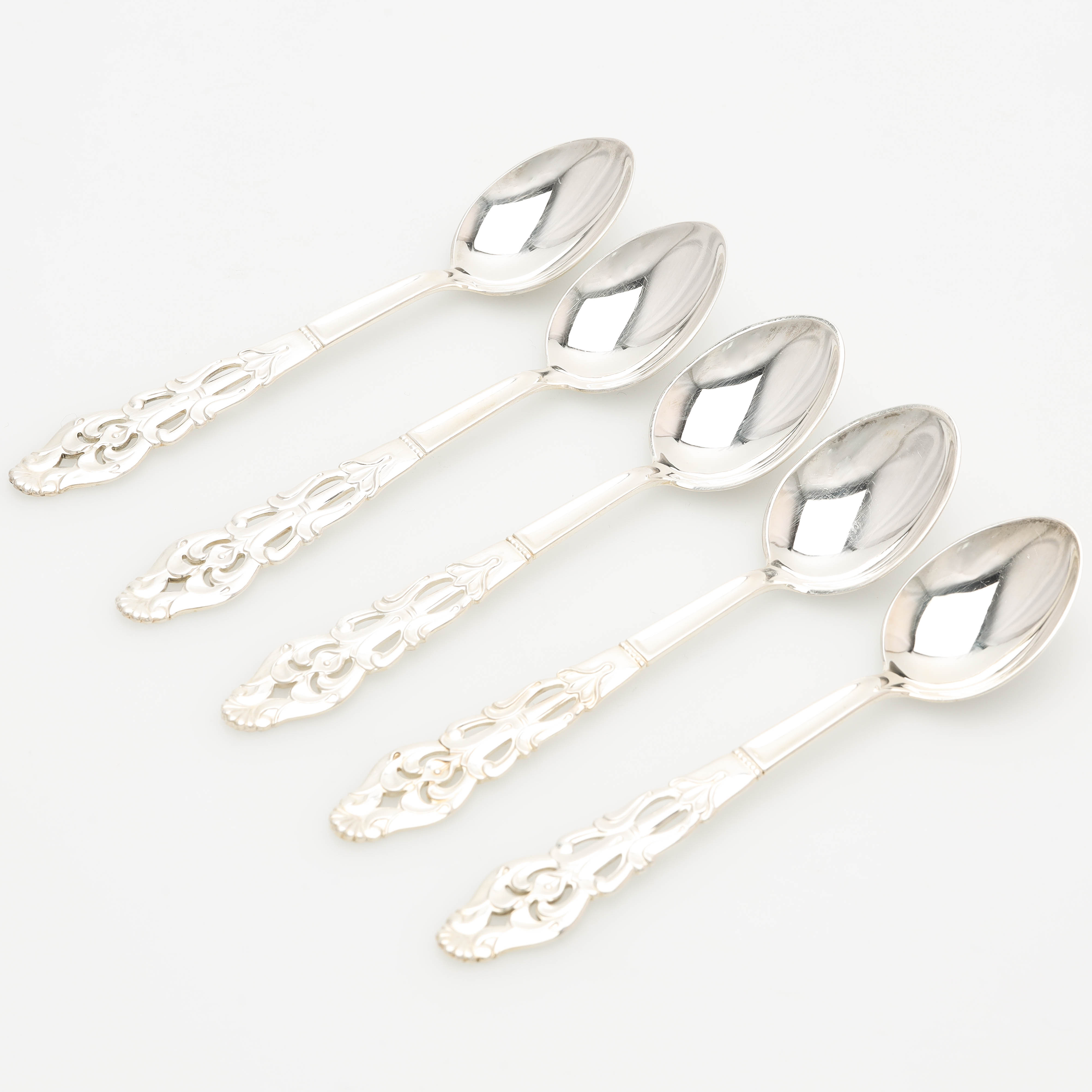 SKEDAR, 4 st, silver, "Allmoge", GAB.