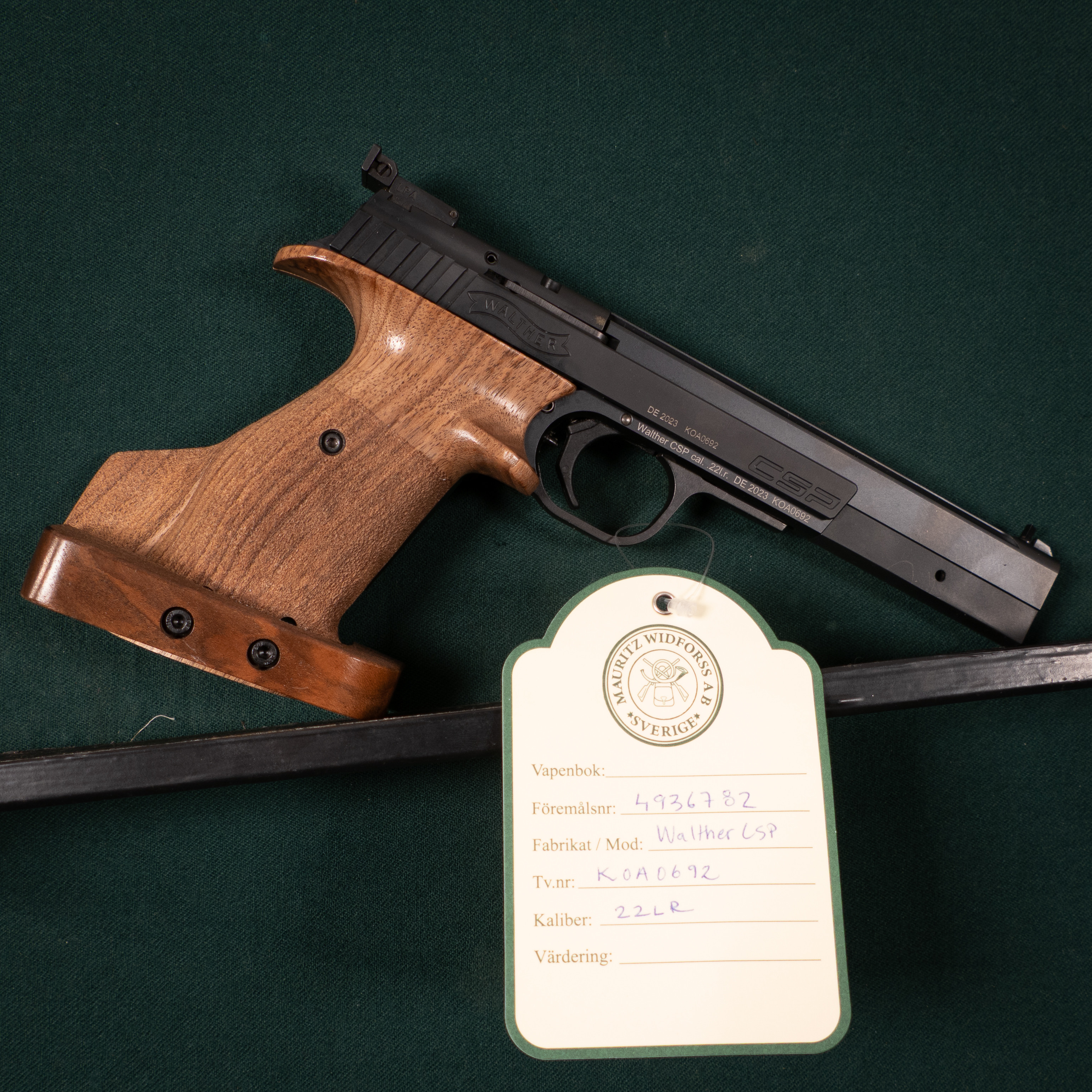 Walther CSP Expert 22LR Tillv.nr. KOA0692.