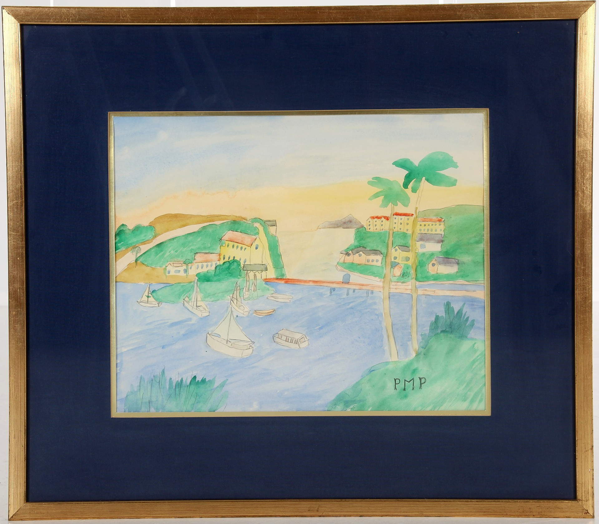 PRIMUS MORTIMER PETTERSSON. 1895-1975. Akvarell, signerad.