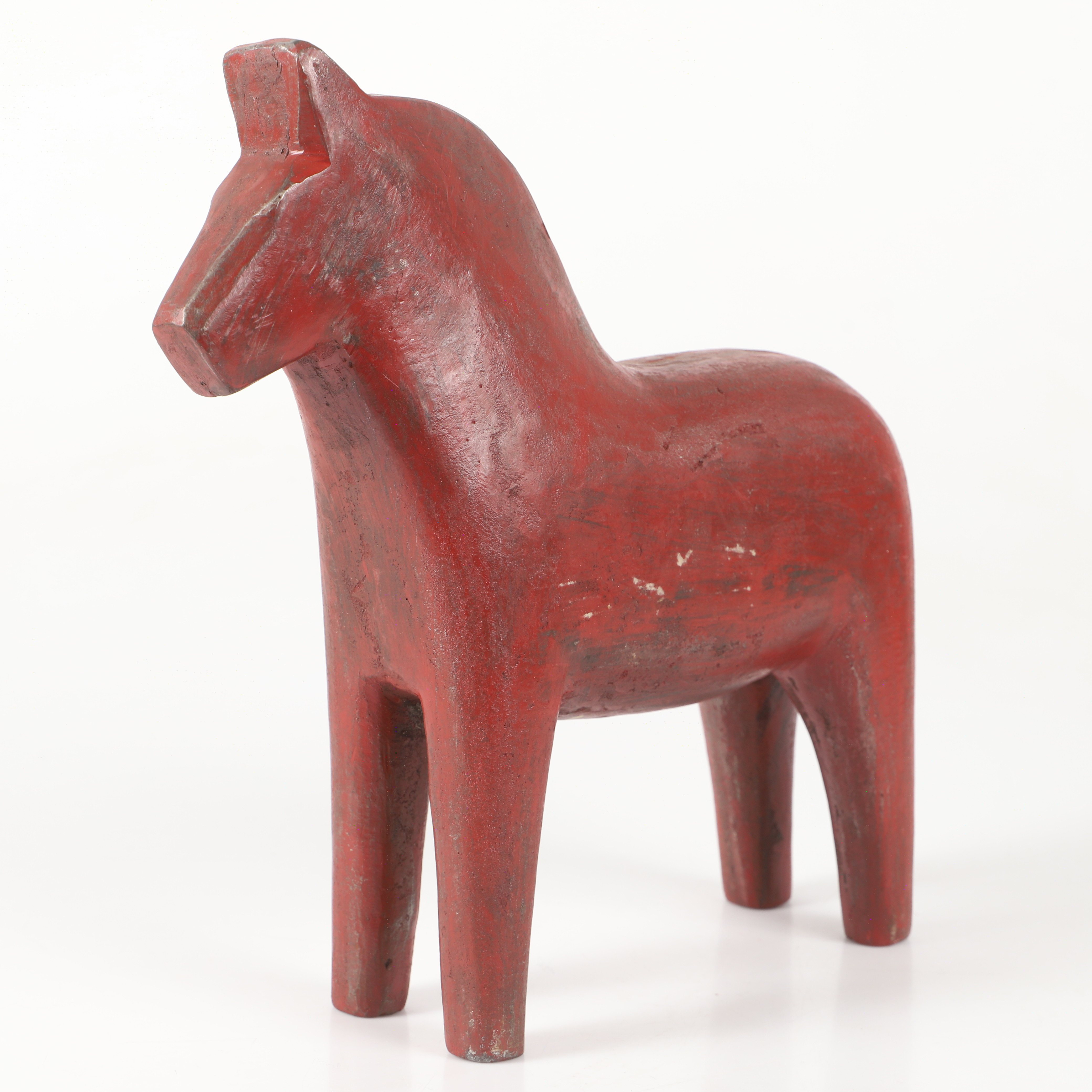 ANDREAS WARGENBRANT. Skulptur, dalahäst, rödmålad gjutjärn, gjutarstämpel, handsignerad.