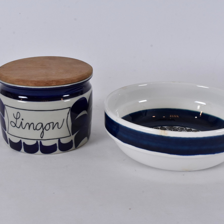 LOCKBURK SAMT SKÅL, bl a Lingon, Marianne Westman, Rörstrand.