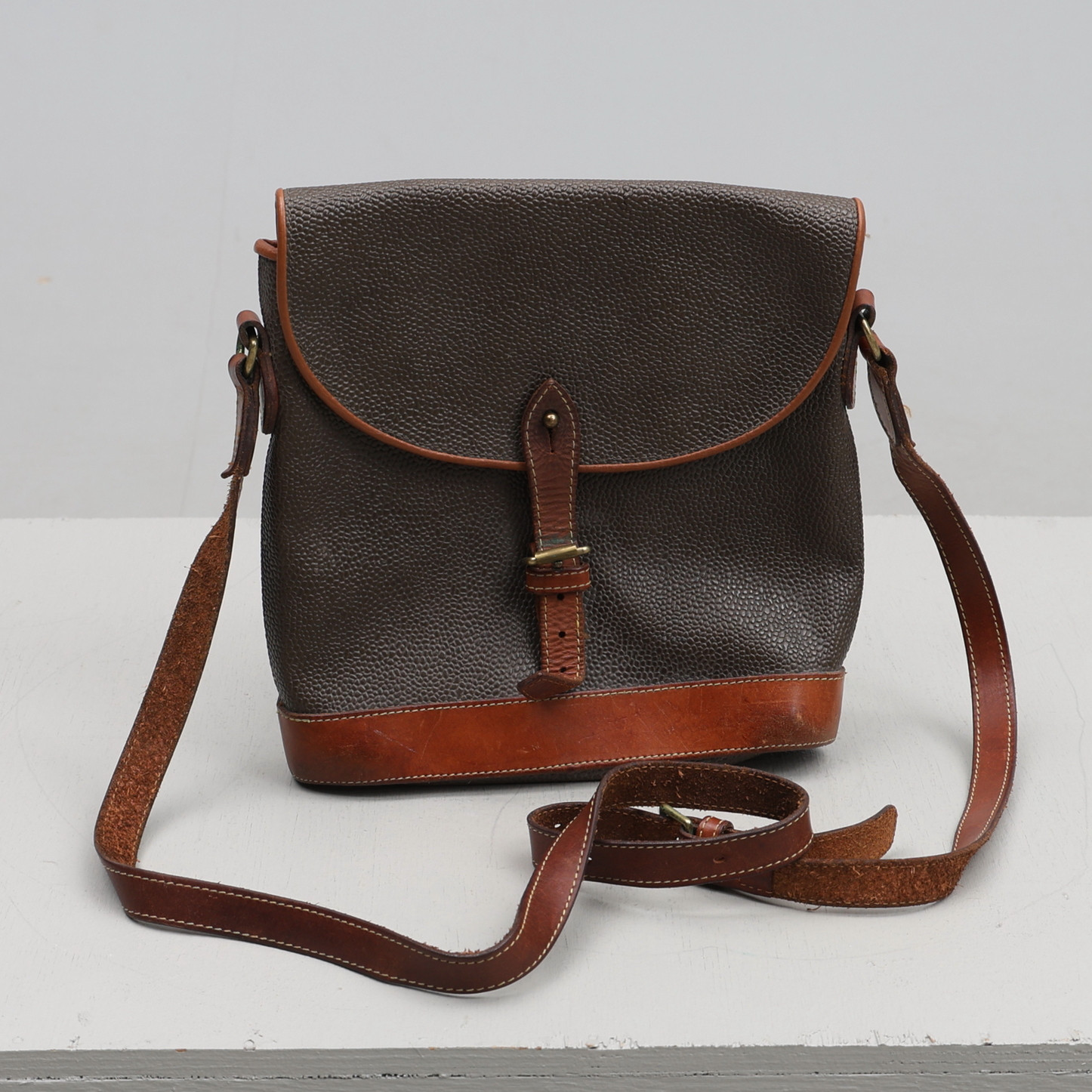 MULBERRY, axelväska, skinn/scotchgrain, England.