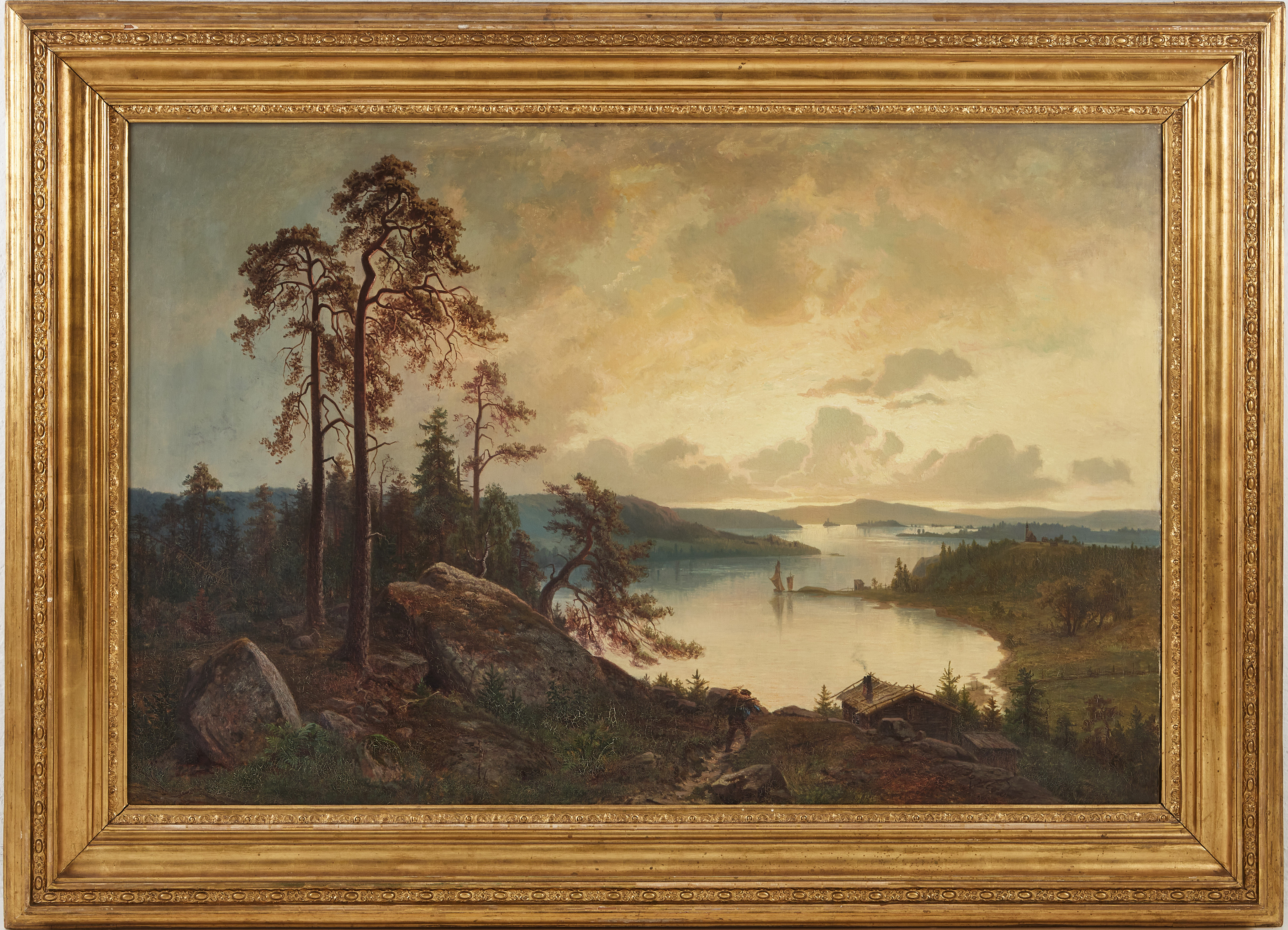 HARALD TORSSLOW. Lanskapsmotiv, signerad, olja på duk.