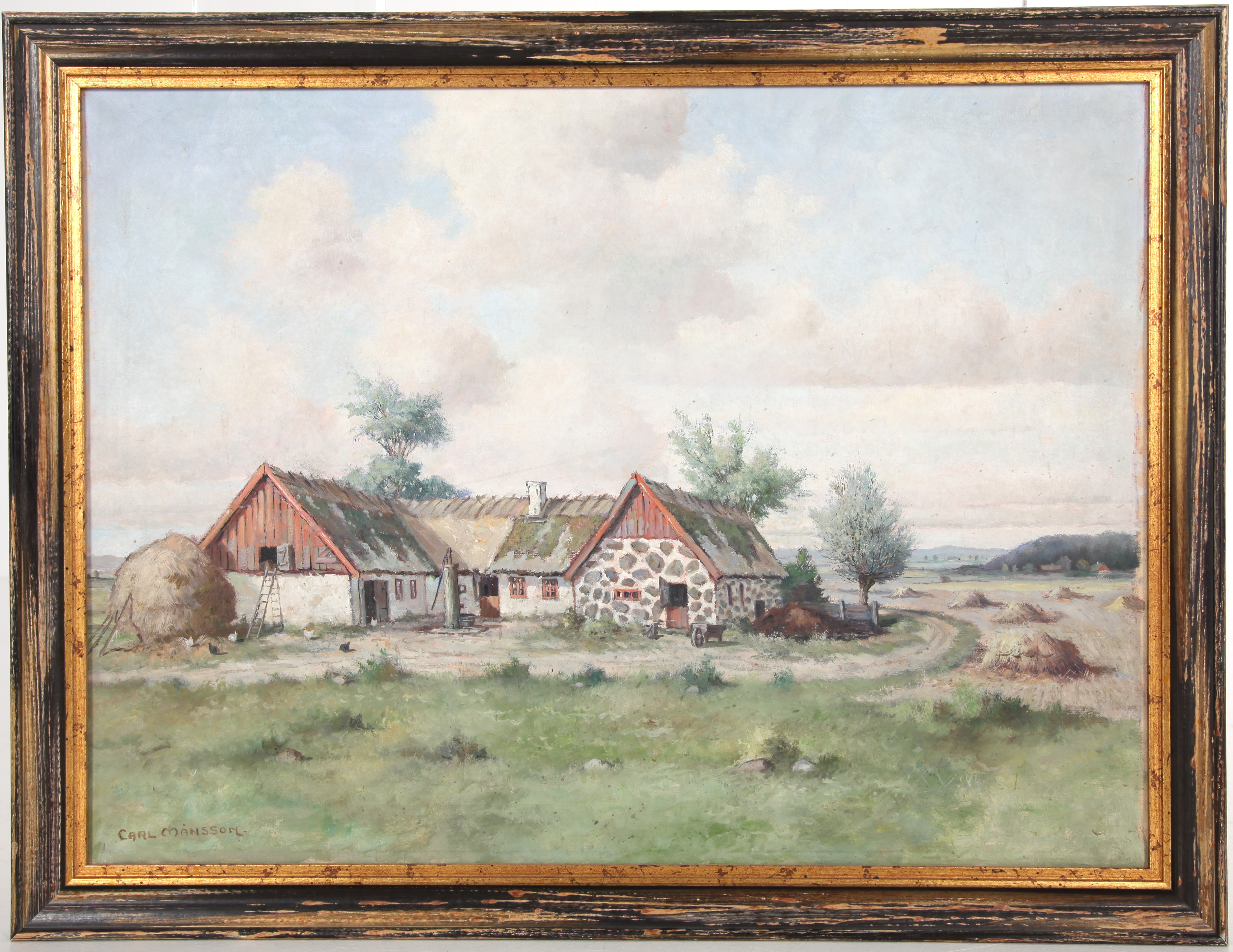 CARL MÅNSSON. 1892-1976. Olja på duk, "Glimmingebro", 1941.