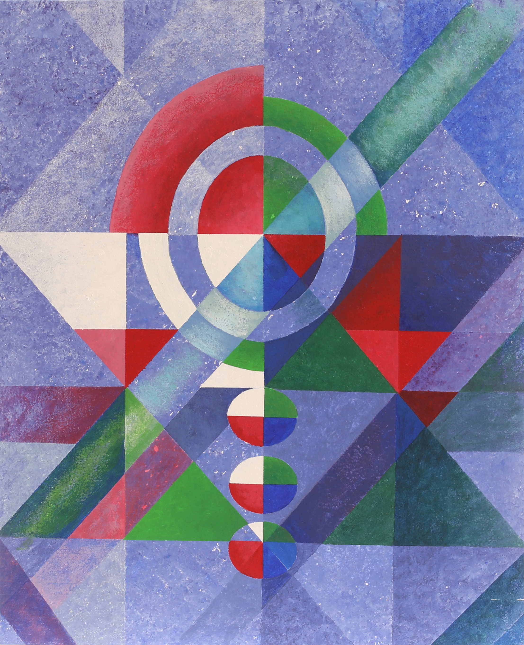 VILLE TOPS. Akryl på pannå, "Genomskärning", signerad a tergo.