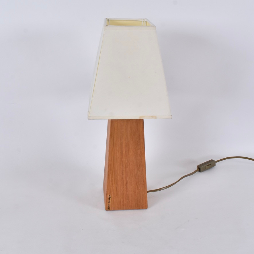 BORDSLAMPA, teak, RMF Design.