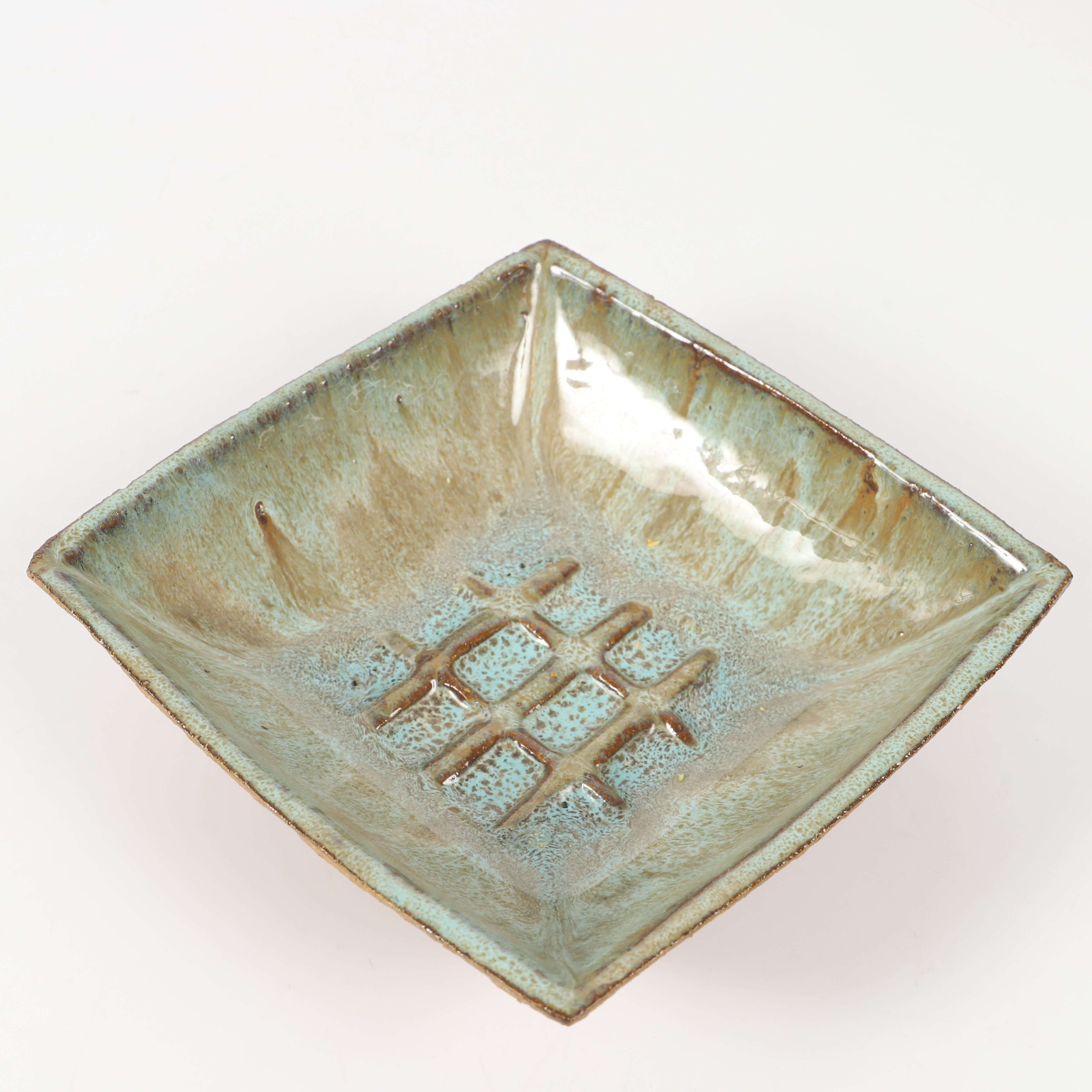 CURT MAGNUS ADDIN. Skål, delvis glaserad keramik, Glumslöv.