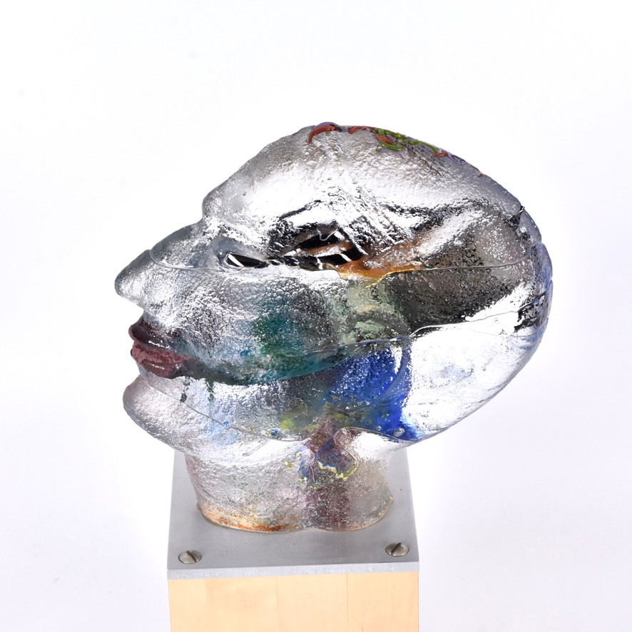 BERTIL VALLIEN. Skulptur, glas, Studio Edition, Kosta Boda.