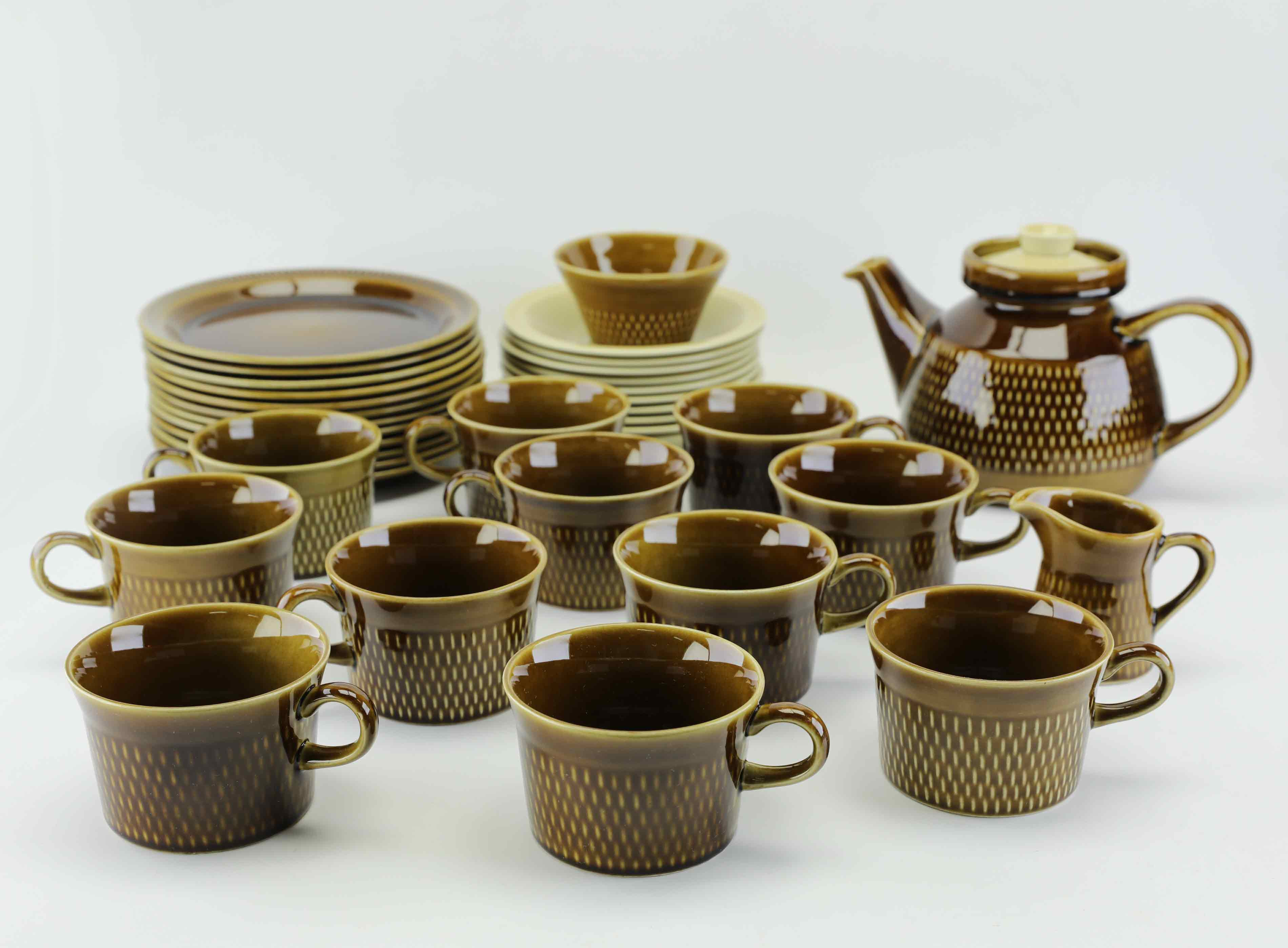 TESERVIS, 36 delar, Stavangerflint, Norge, 1960/70-tal.