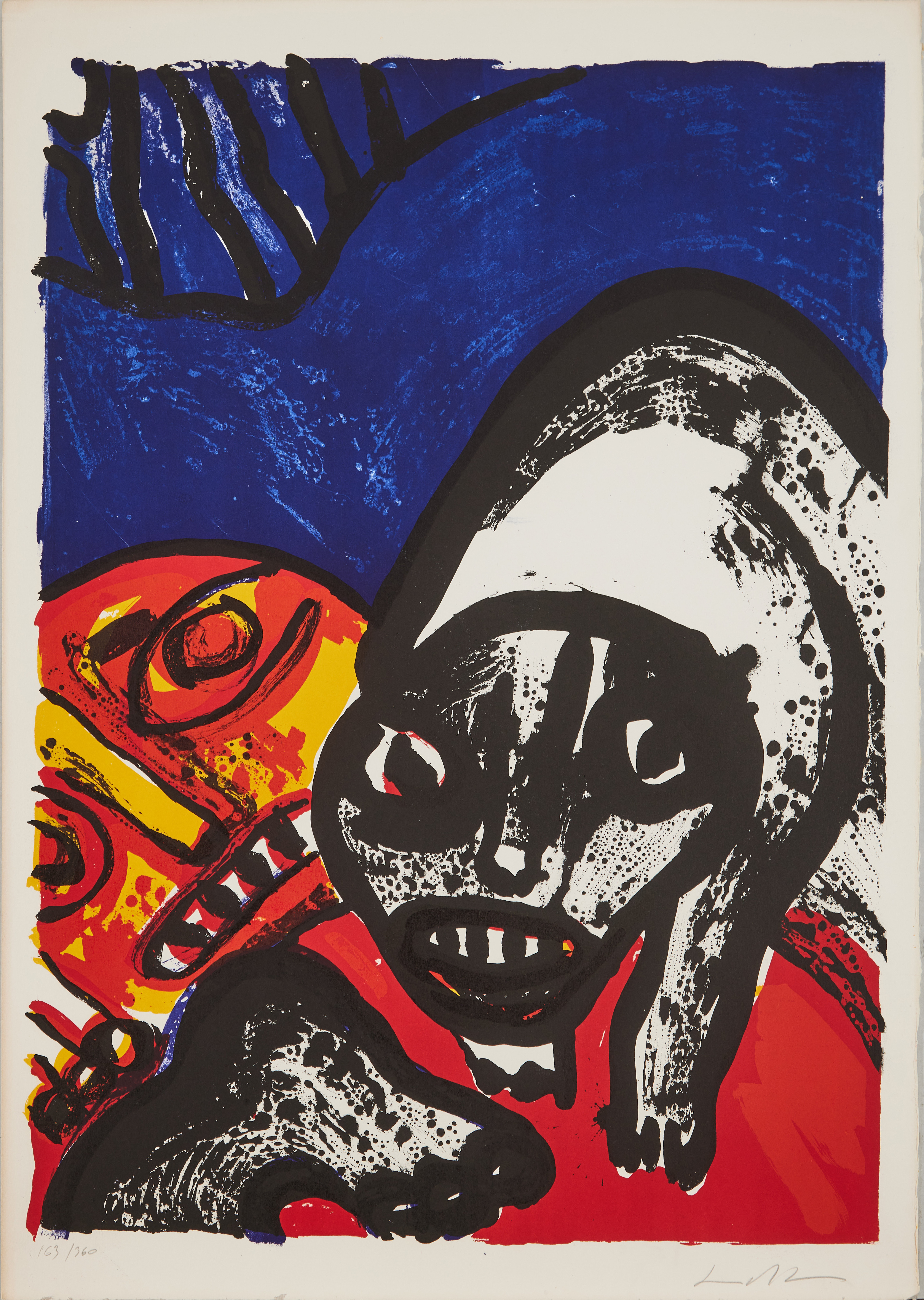 BENGT LINDSTRÖM. Figurer, färglitografi, signerad, numrerad 163/360.