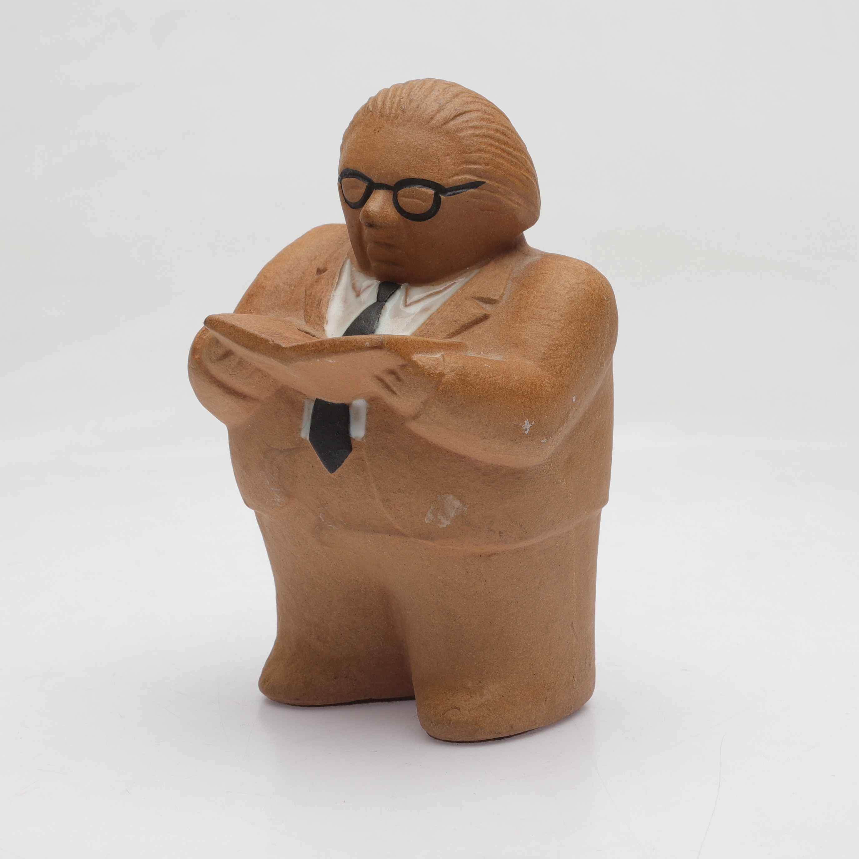 LISA LARSON. Sparbössa,"Gunnar sträng", keramik, Gustavsberg.