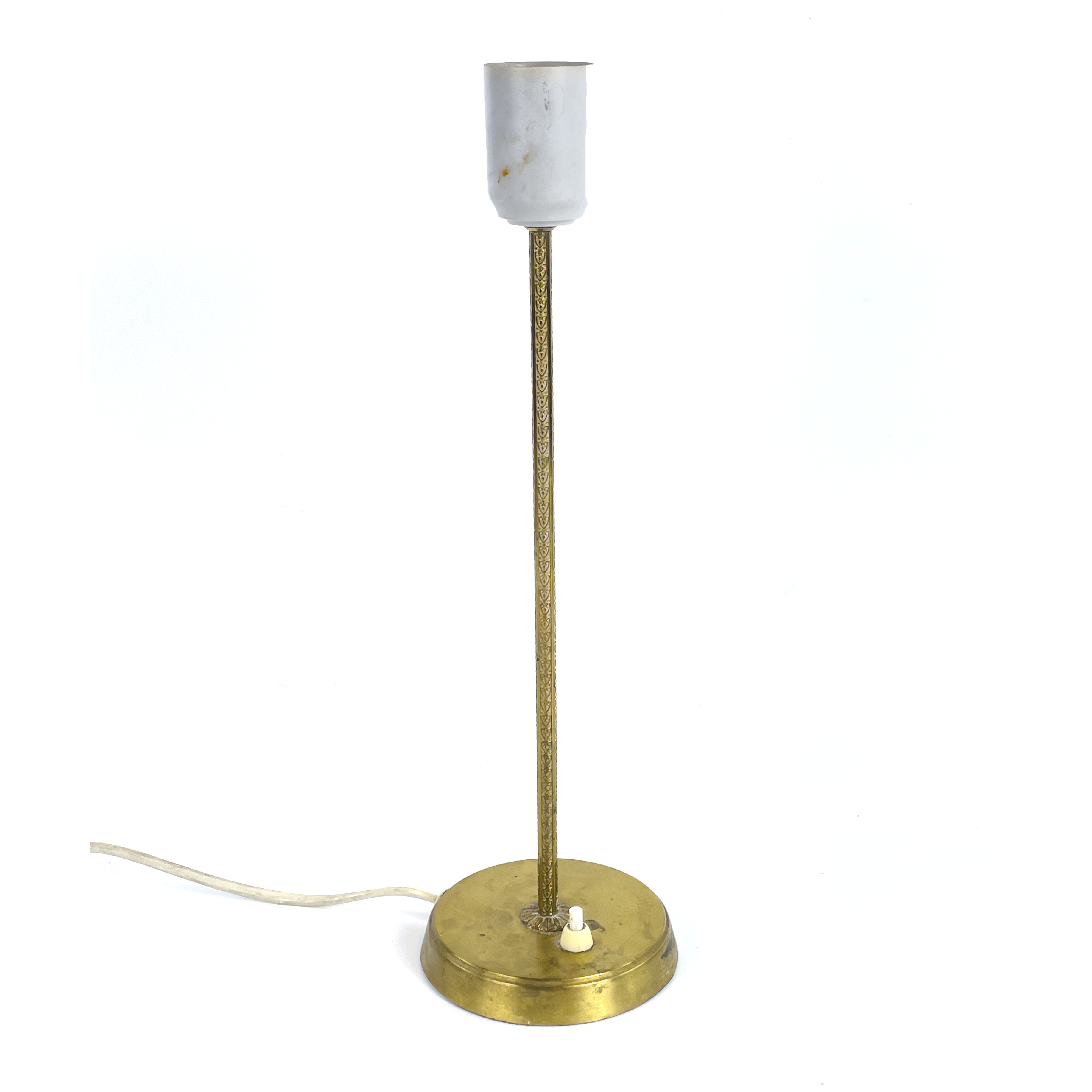 BORDSLAMPA. Mässing, Falkenbergs Belysning, 1900-talets andra hälft.