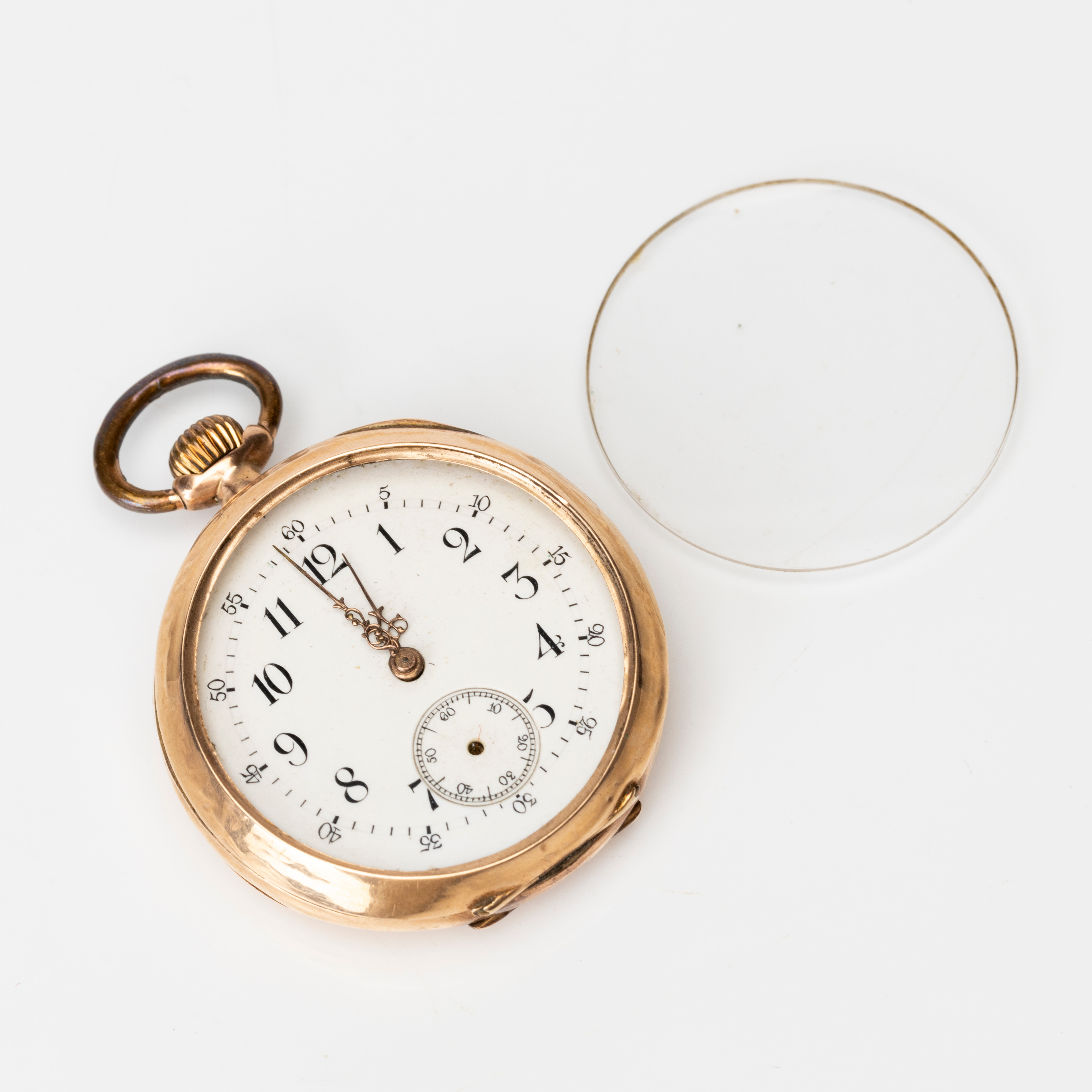 FICKUR, manuell, yttre boett av 14K guld, 1900-talets första hälft.