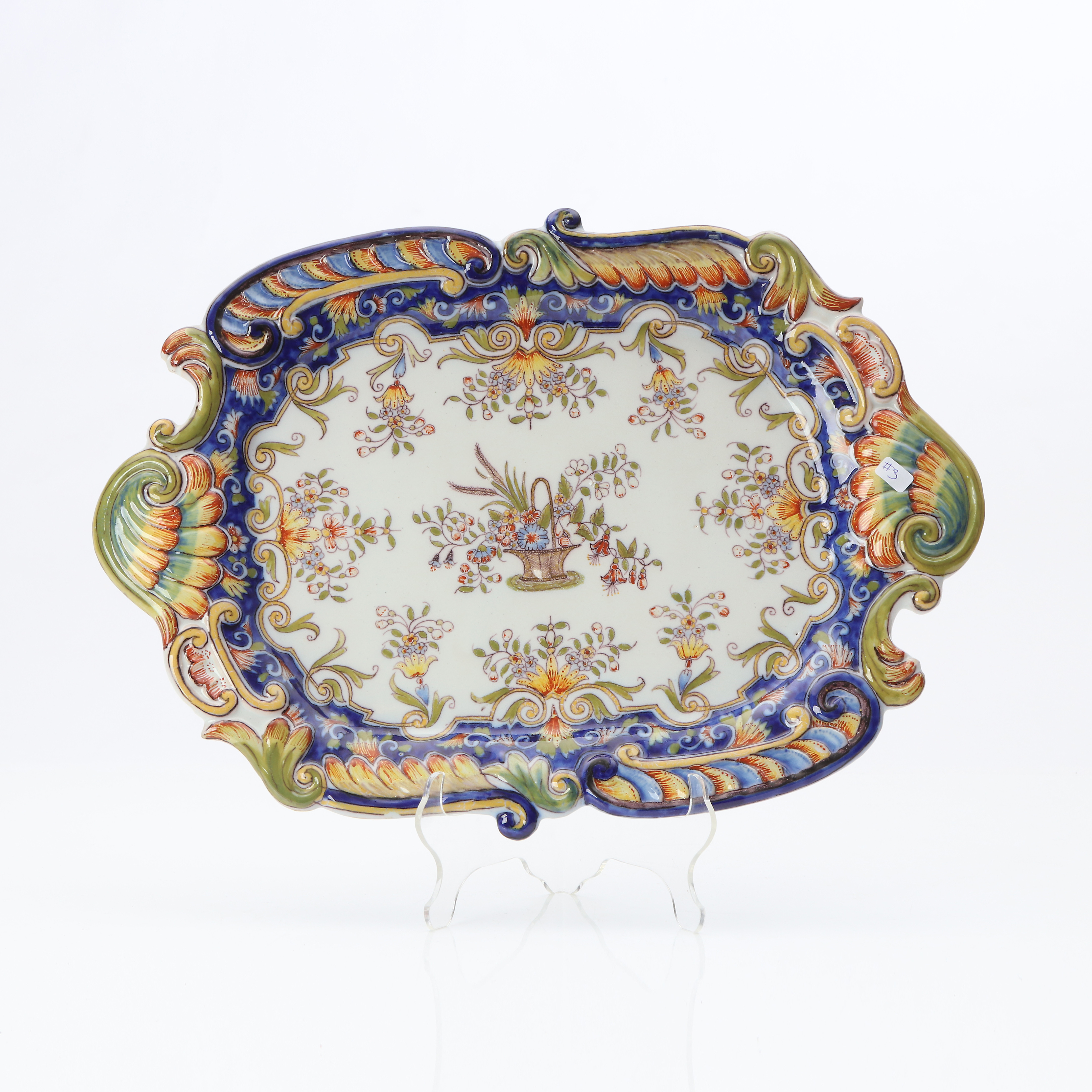 SERVERINGSBRICKA. Fajans. Frankrike, 1900-tal.