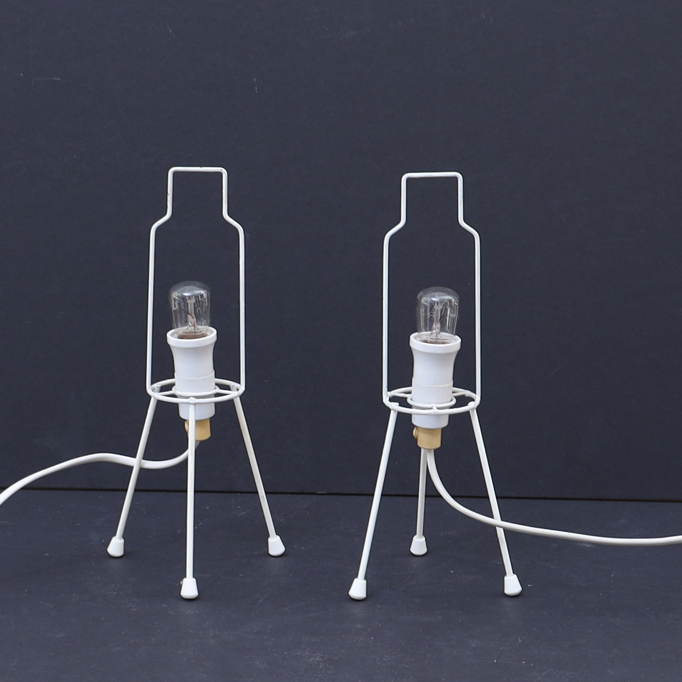 BORDSLAMPOR, ett par, 1950-tal.