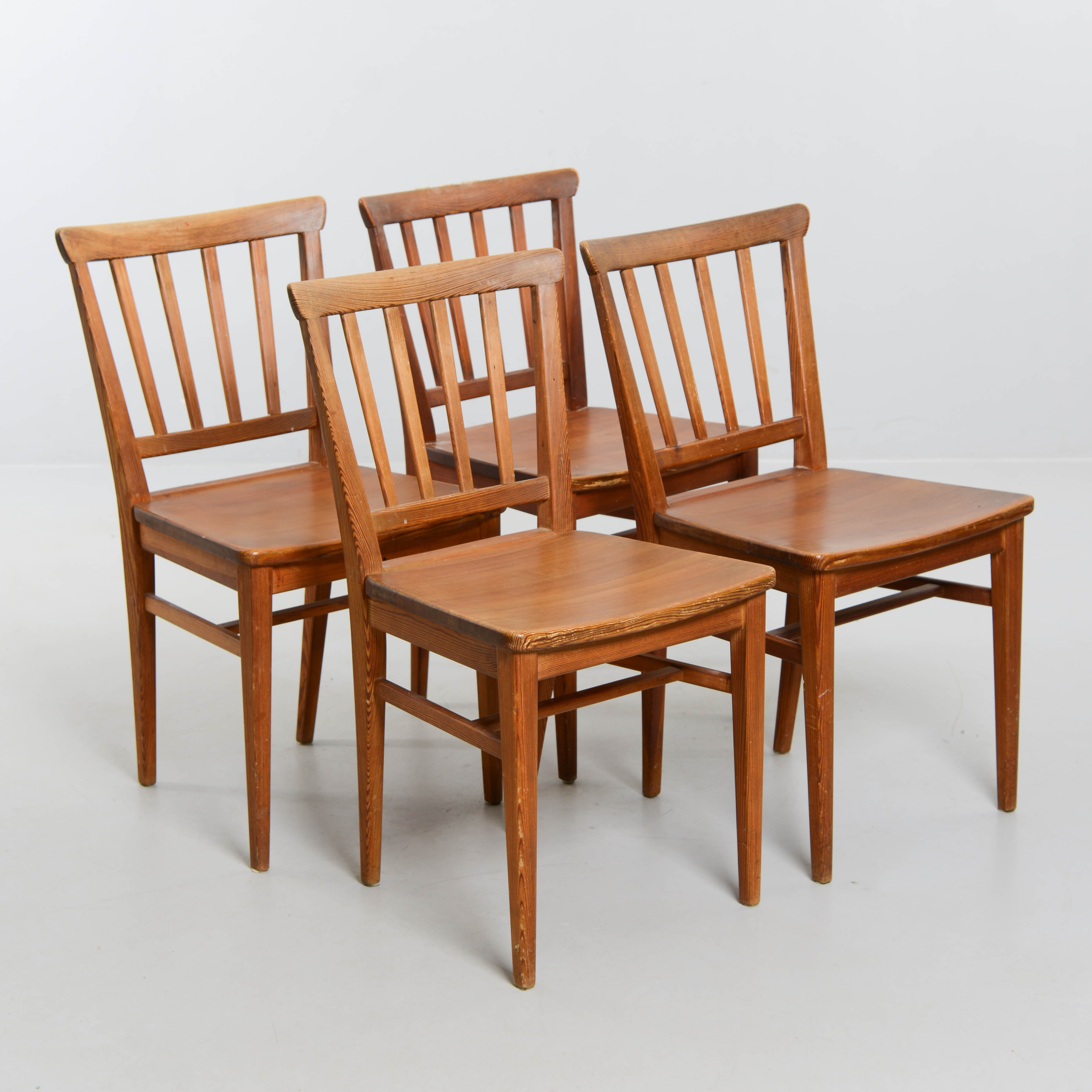 CARL MALMSTEN. Stolar, "Själevad", 4 st, 1900-talets andra del.