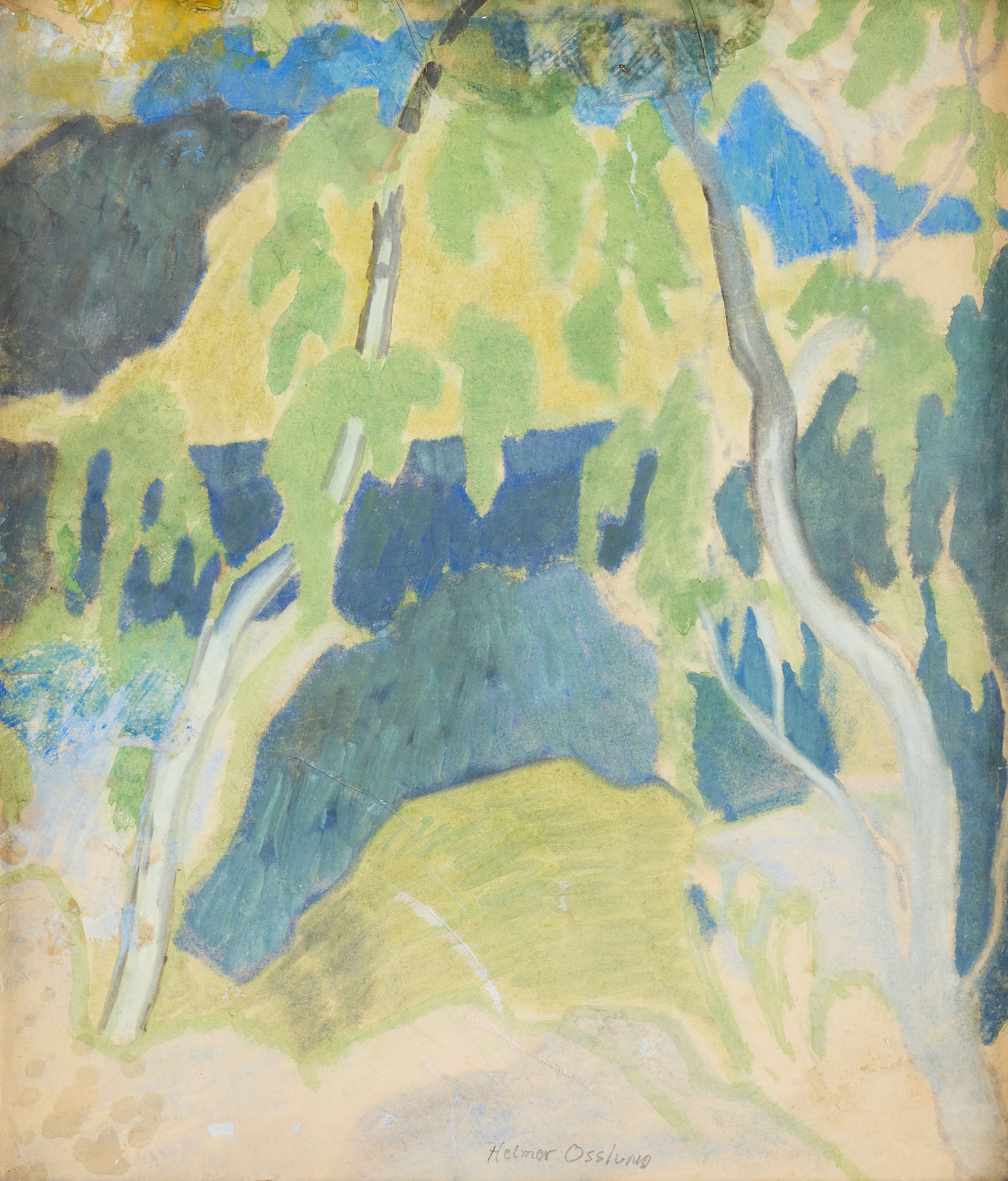 HELMER OSSLUND. Ångermanländskt landskap.