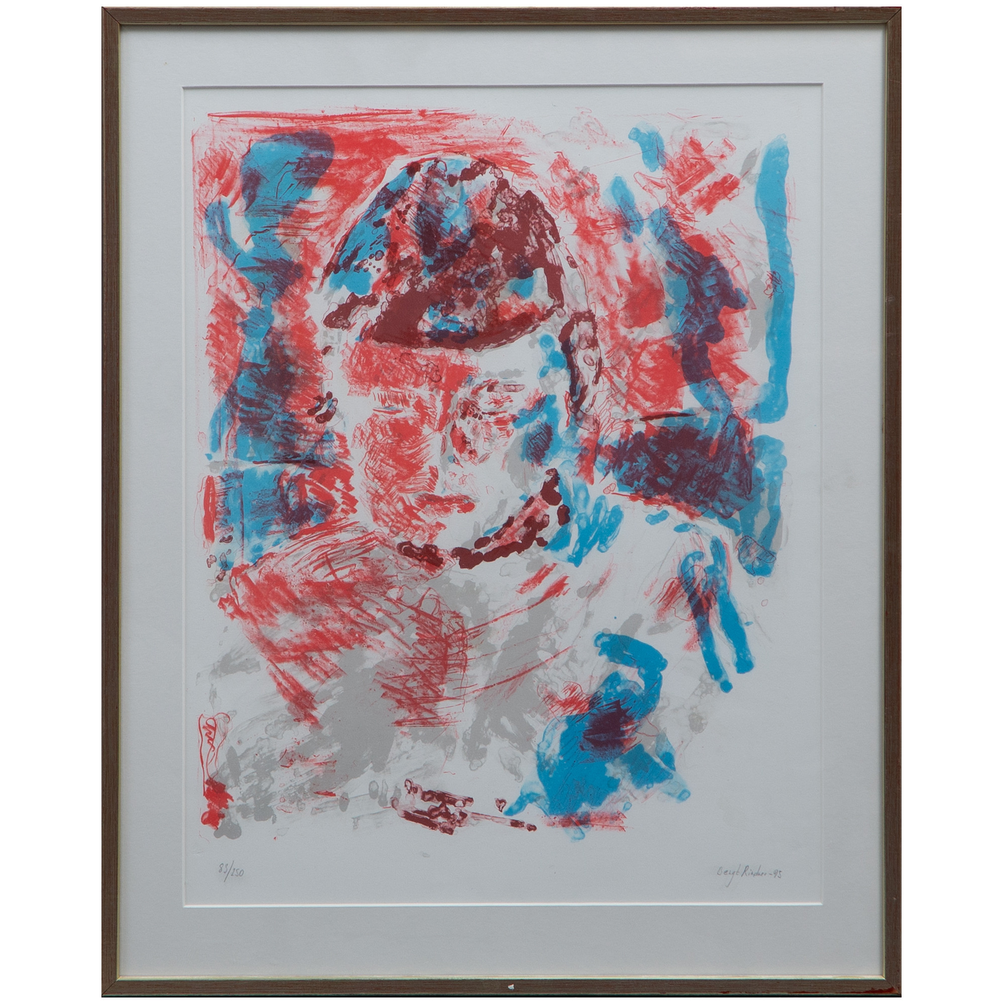 BENGT RINDNER, FÄRGLITOGRAFI 83/250, SIGNERAD, DATERAD 95.