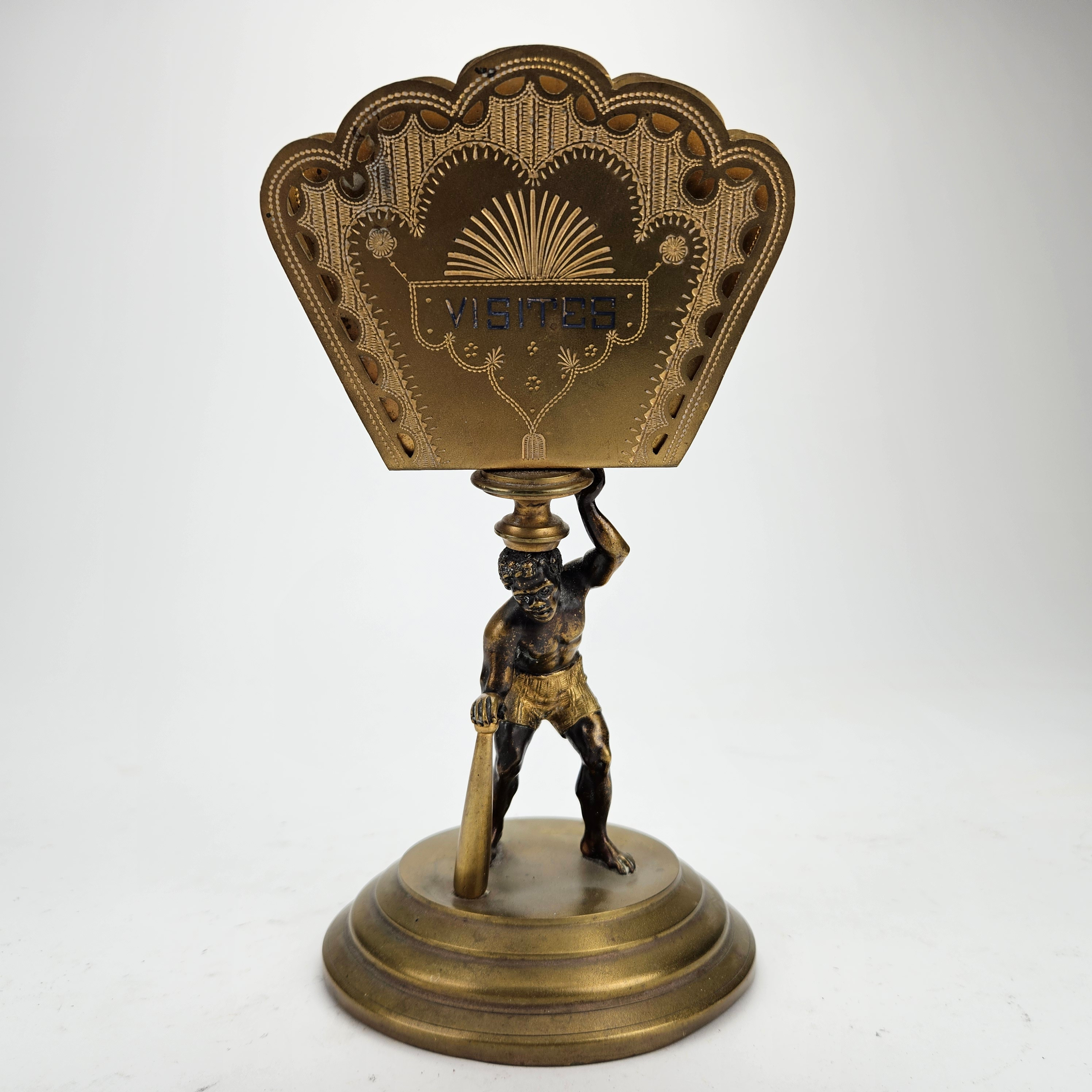 STÄLL, gulmetall, märkt "Visites", 1900-tal.