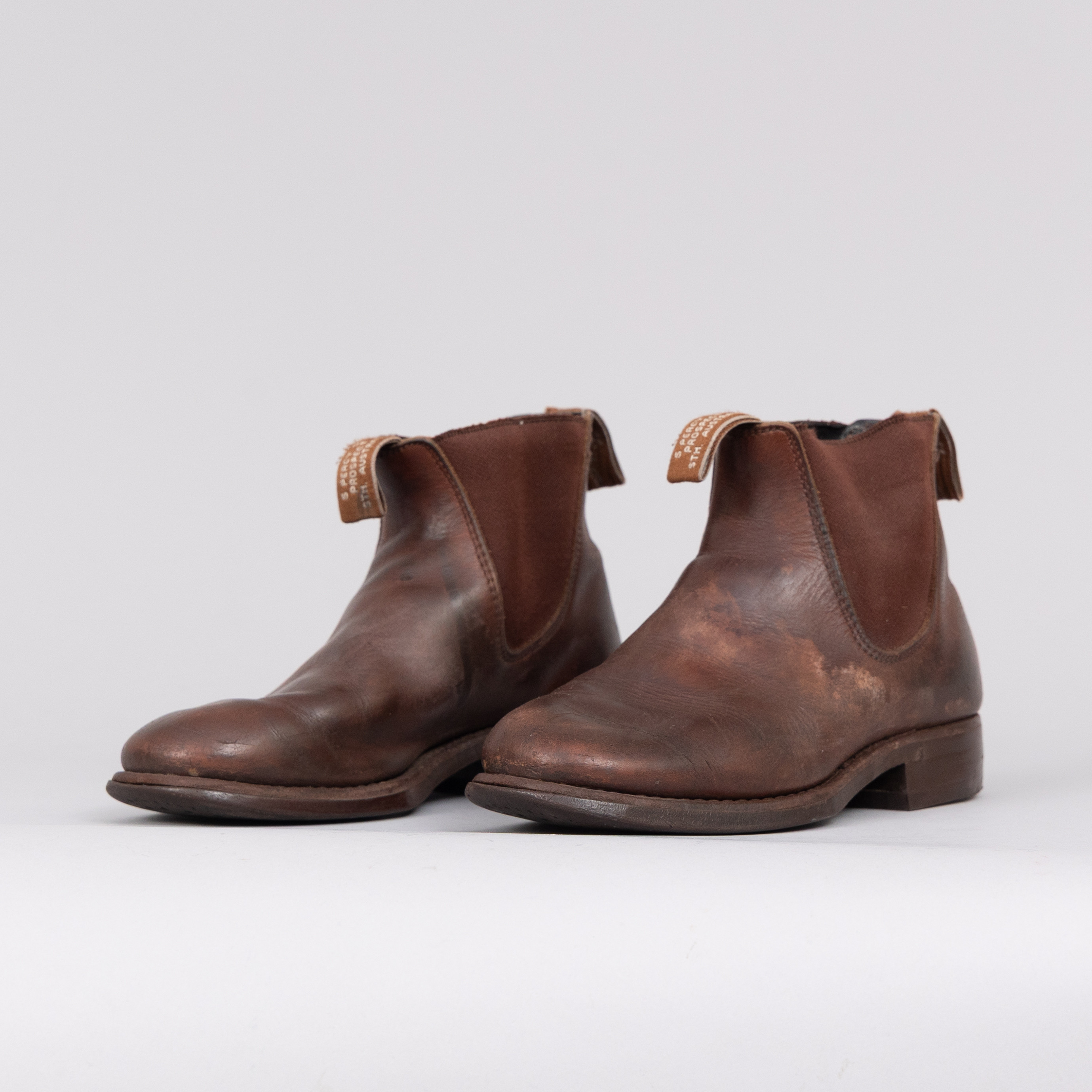 JODHPURS/BOOTS, brunt läder, R.M Williams.