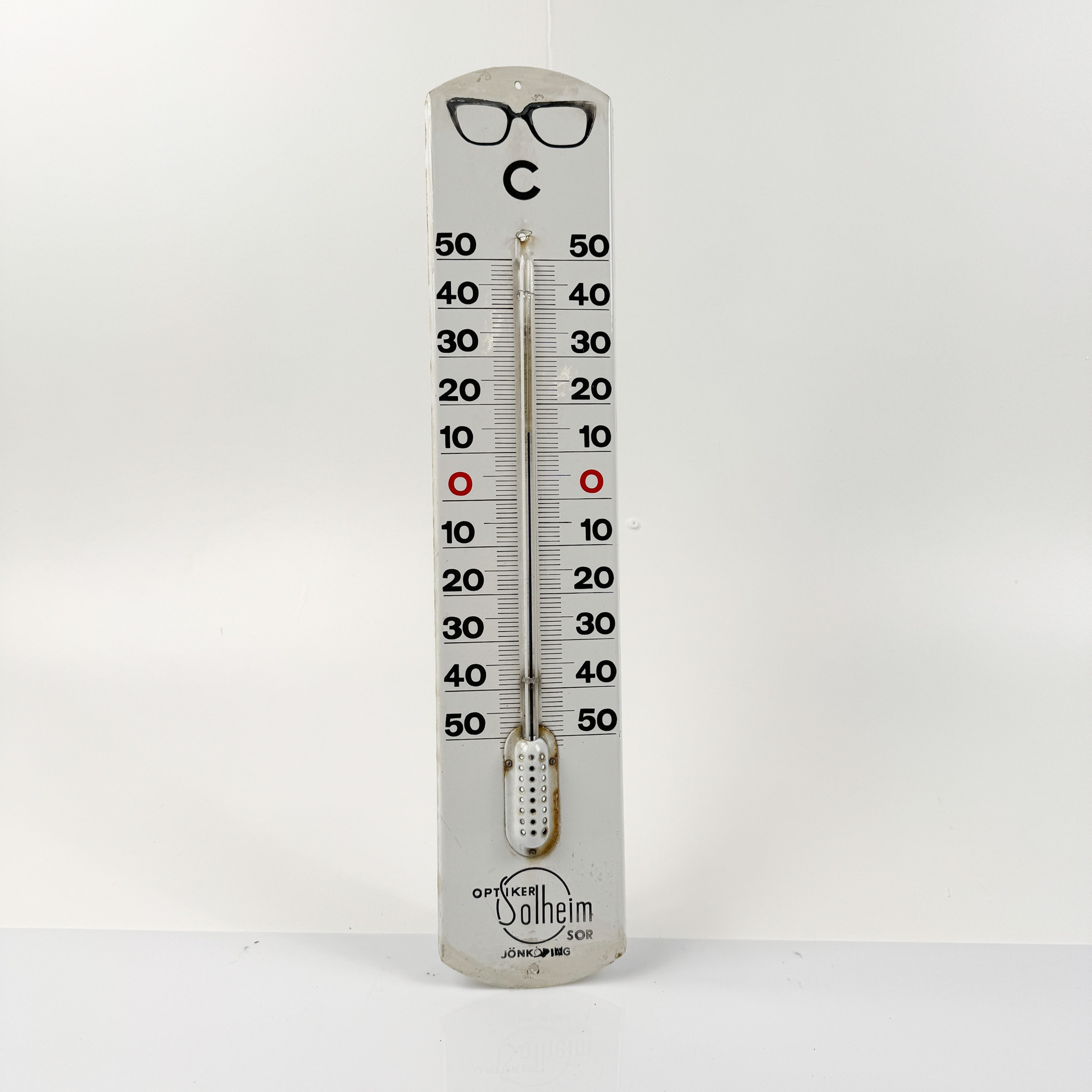 OPTIKER SOLHEIM, termometer, omkring 1900-talets mitt.