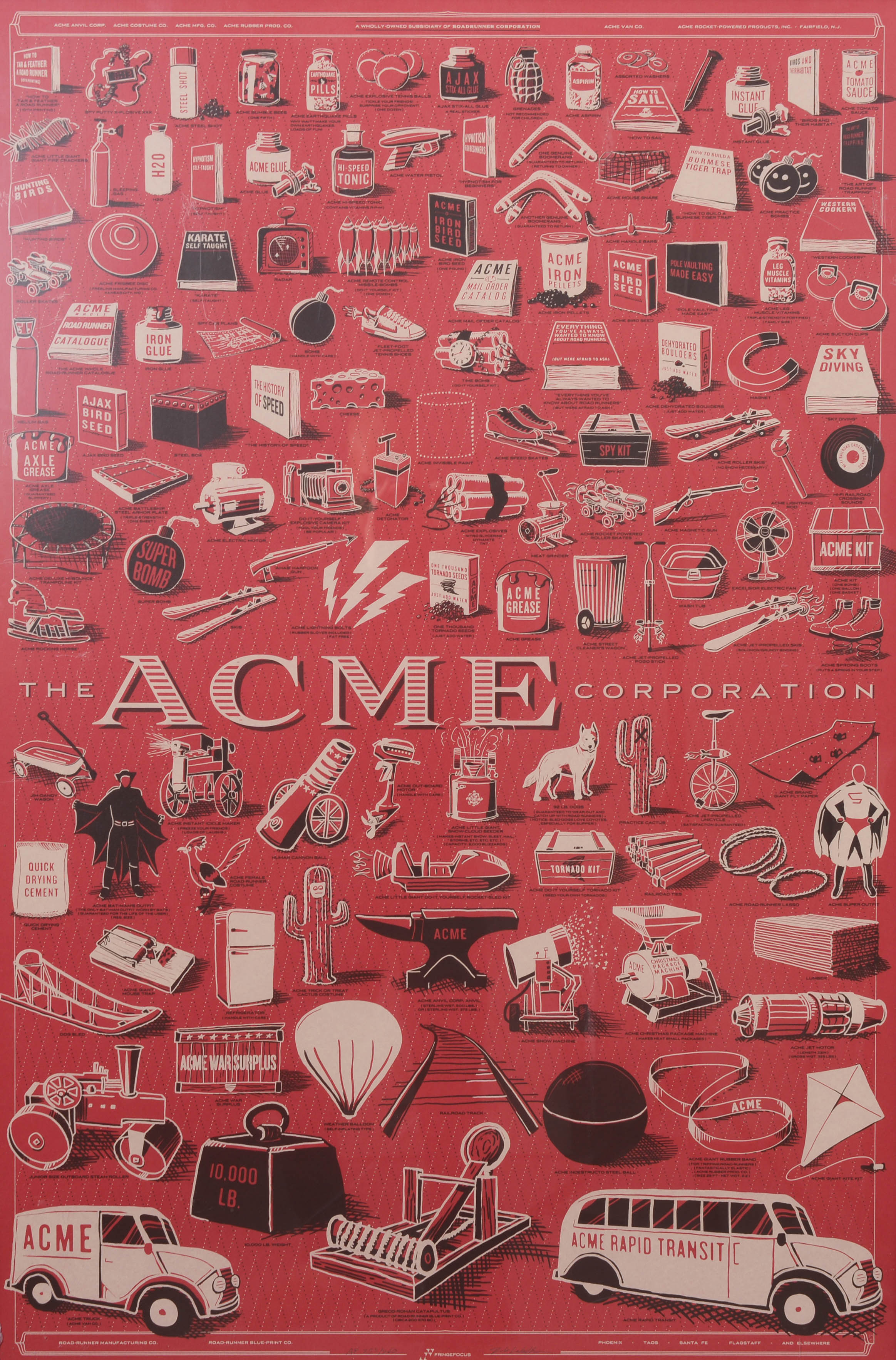 ROB LOUKOTKA. "The Acme Corporation", affisch, numrerad 253/260.