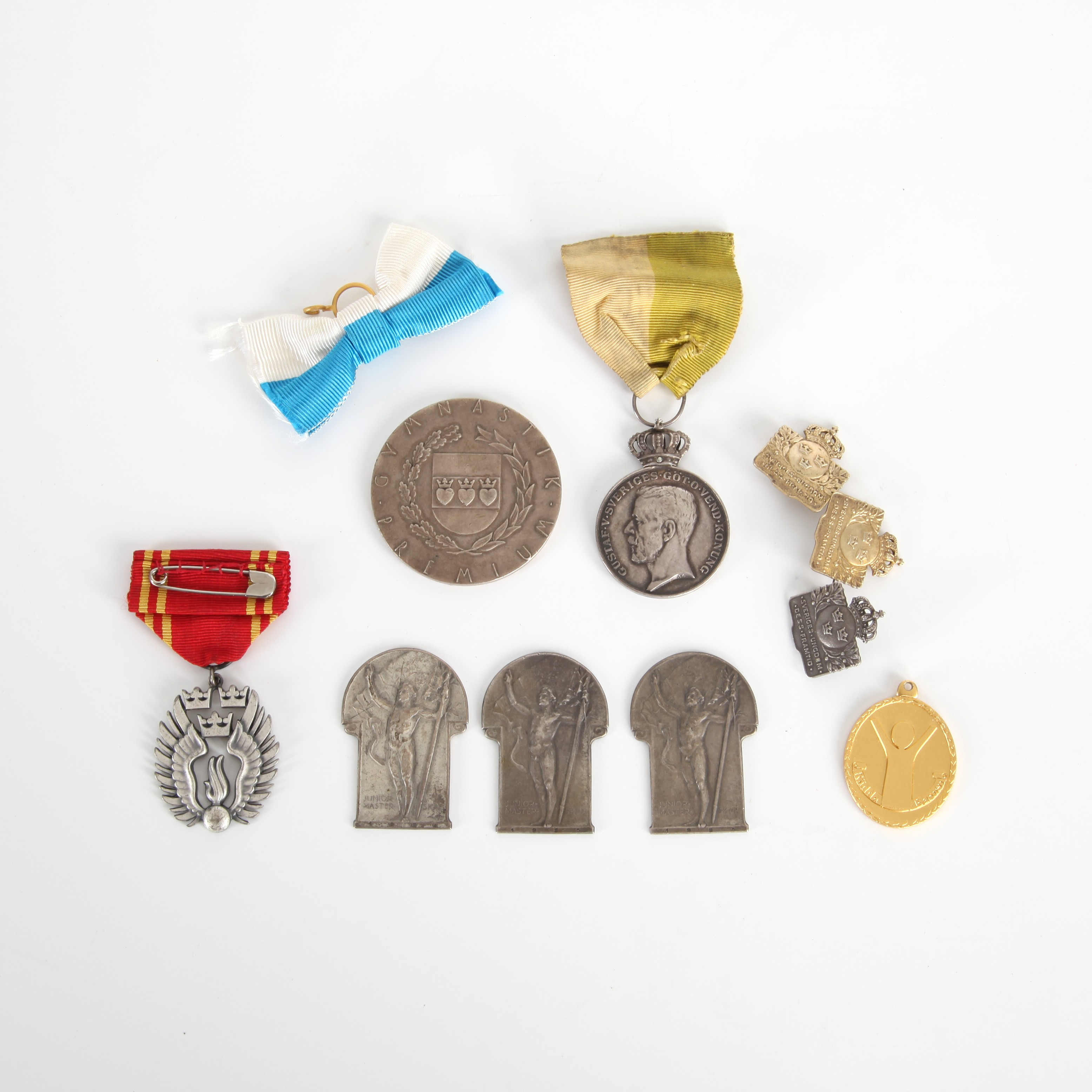MEDALJER OCH PLAKETTER, 10 st, Silver 1931-1976.